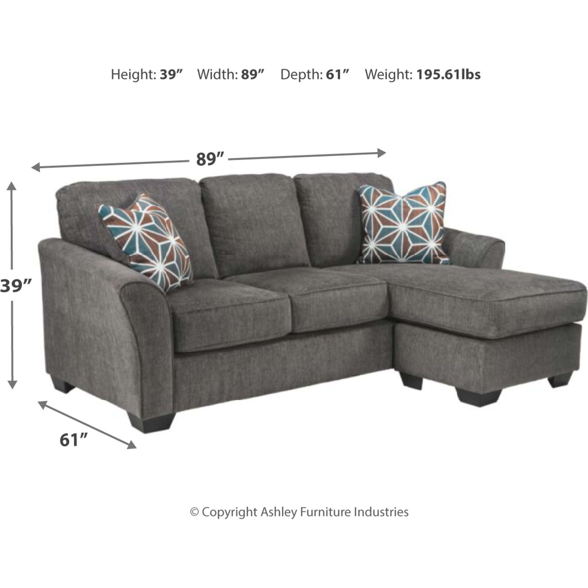 Modern Brise Sofa Chaise Lounge - Comfortable Sectional Couch with Chaise for Living Room, Bedroom & Apartment - Perfect for Relaxing, Reading or Entertaining Guests