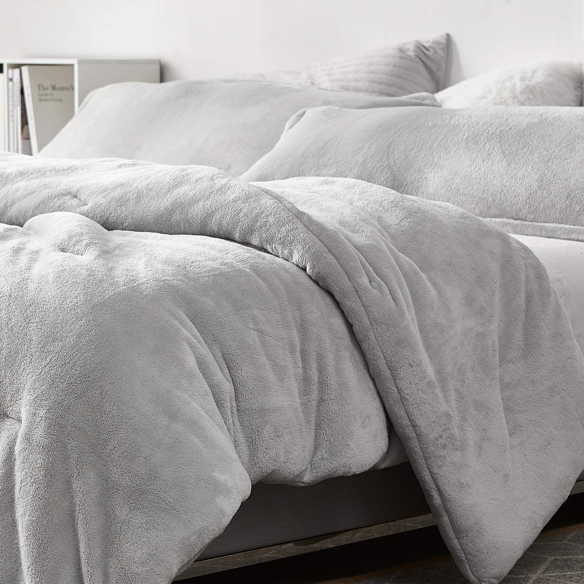 Byourbed Coma Inducer Oversized King Comforter Set - Ultra Soft & Comfortable Glacier Gray Bedding - Perfect for Cozy Nights & Luxury Hotel-Style Sleep