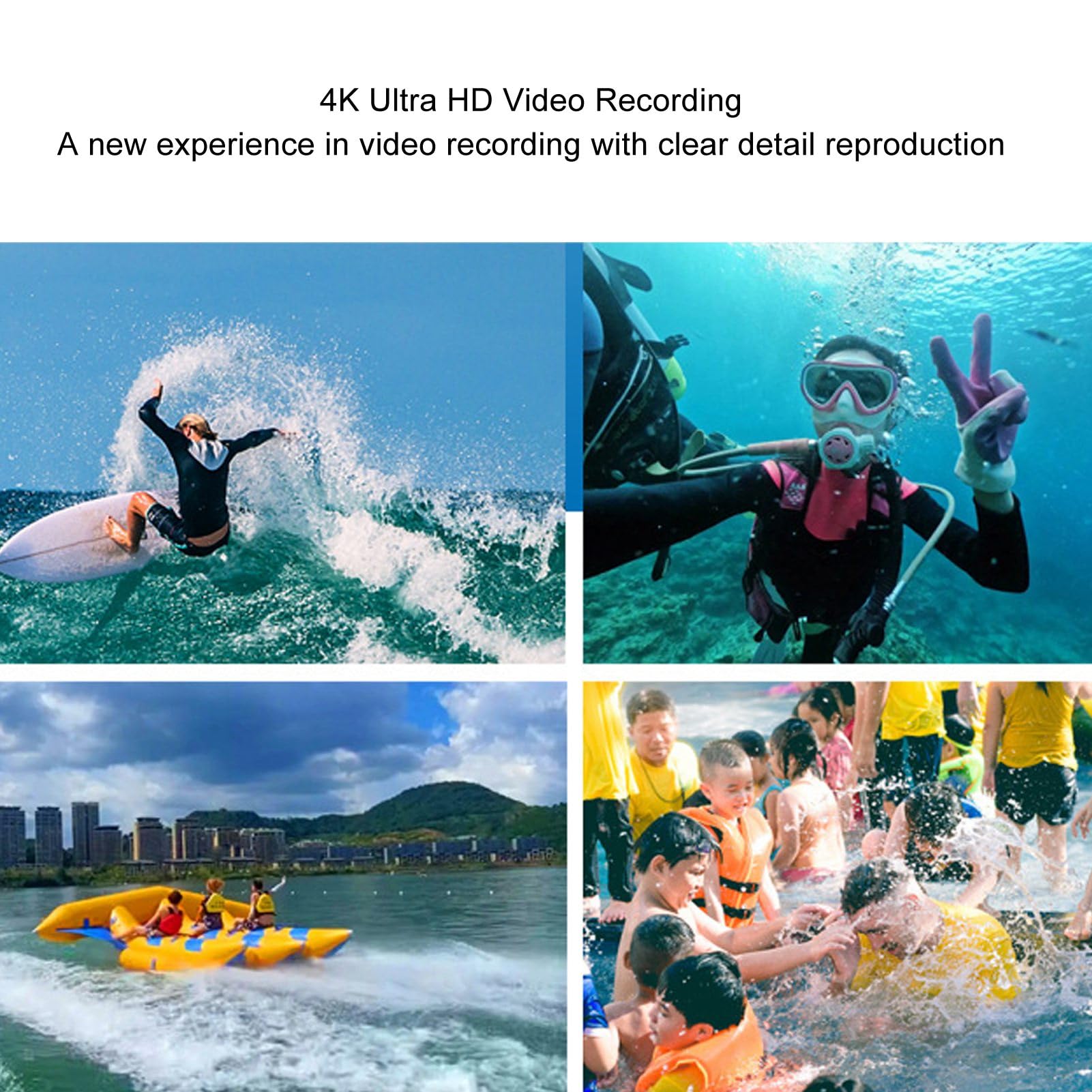 4K 65MP Dual Screen Underwater Digital Camera with 10x Zoom - Waterproof Snorkeling Camera for Diving, Swimming & Travel (Orange) - Perfect for Beach Vacations, Marine Photography & Outdoor Adventures