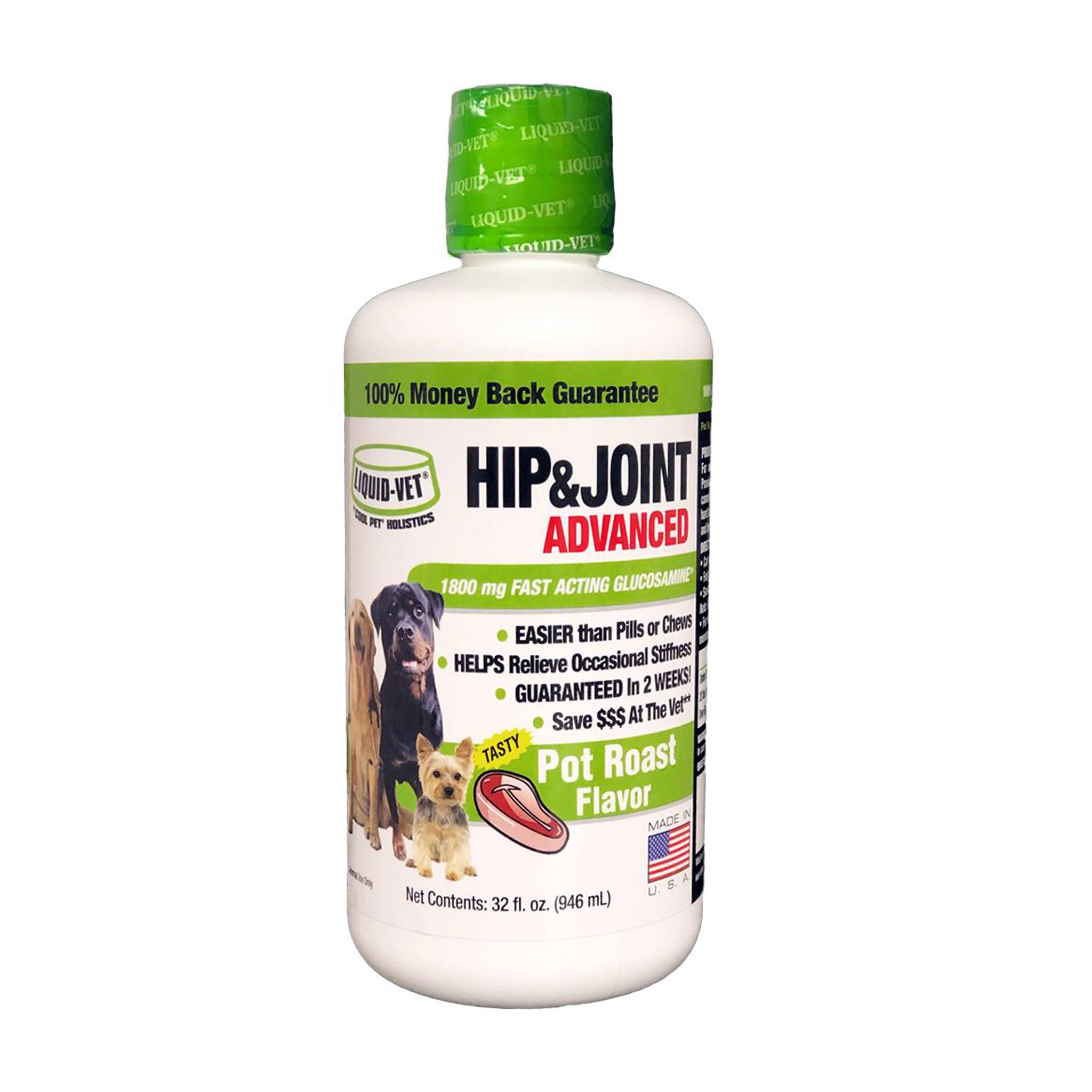 Liquid Vet K9 Hip & Joint Advanced Formula for Dogs - Glucosamine & Chondroitin Supplement - Supports Mobility & Joint Health - Ideal for Senior Dogs & Active Pets - Perfect for Daily Use & Post-Exercise Recovery