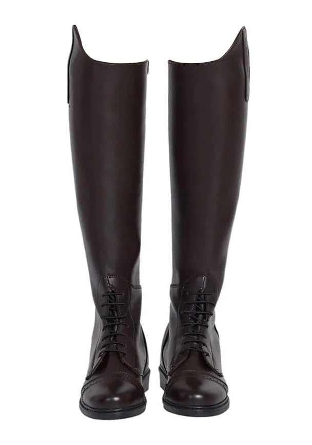 TuffRider Kids Starter Back Zip Field Boots - Synthetic Leather Equestrian Riding Boots for Children | Perfect for Horseback Riding Lessons & Stable Activities