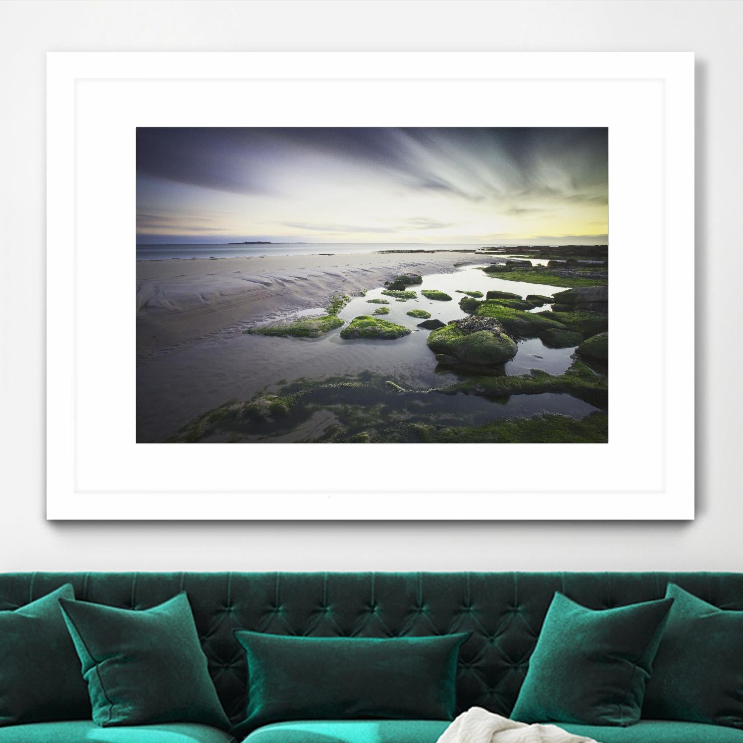 Cooper Dawn Over Seahouses Beach - Stunning Coastal Wall Art for Home & Office Decor | Perfect for Living Rooms, Bedrooms & Beach House Interiors