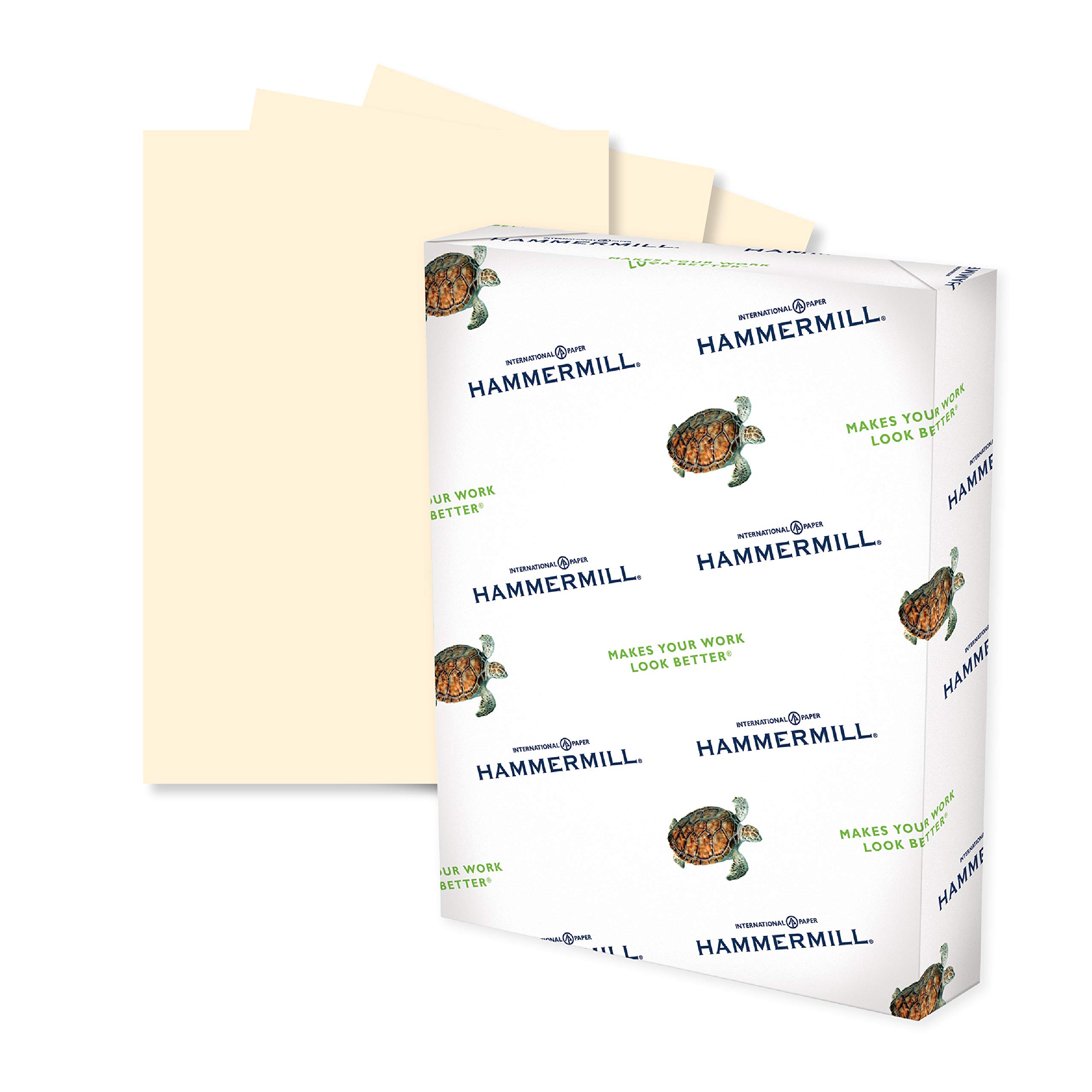 Hammermill 20 lb Ivory Colored Printer Paper, 8.5 x 11 Inches, 500 Sheets/Ream - Premium Pastel Paper for Office, School & Crafting - Made in USA (103176R)