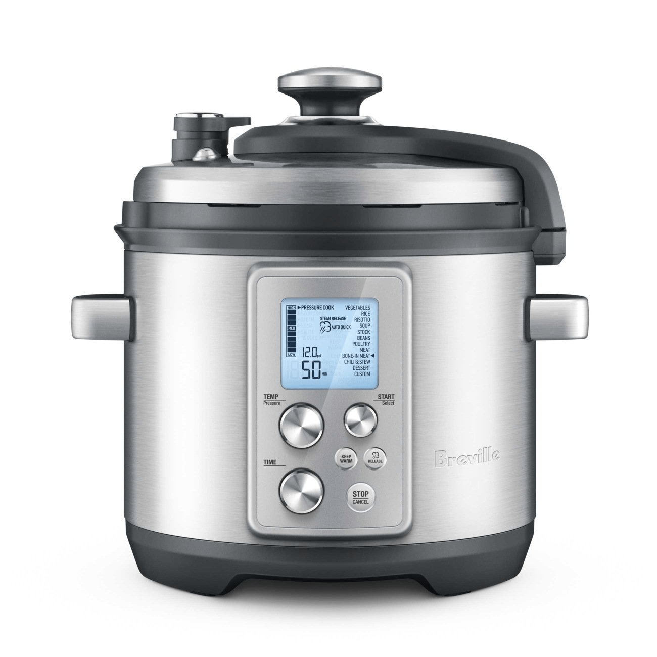 Breville The Fast Slow Pro Multicooker - 6-in-1 Electric Pressure Cooker & Slow Cooker with Smart Programs | Perfect for Meal Prep, Family Dinners & Healthy Cooking