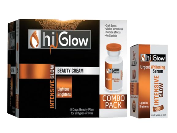 Hi Glow Beauty Cream (Combo Pack) - Acne Treatment, Pimple Remover, Dark Spot & Circle Corrector, Freckle & Wrinkle Reducer - Pack of 1 - Perfect for Daily Skincare Routine & Nighttime Repair