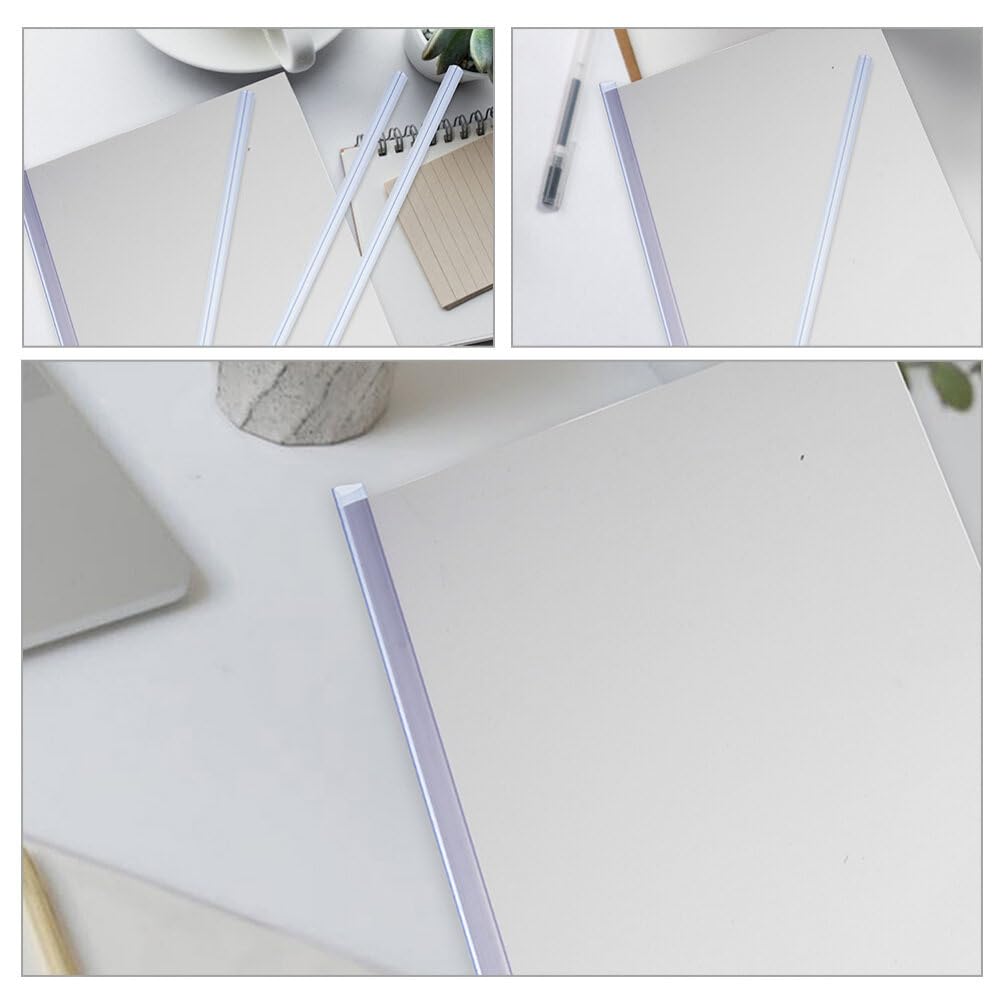 A4 Spine Binding Bars - 30 Sheet Capacity for Report Covers, School & Office Use