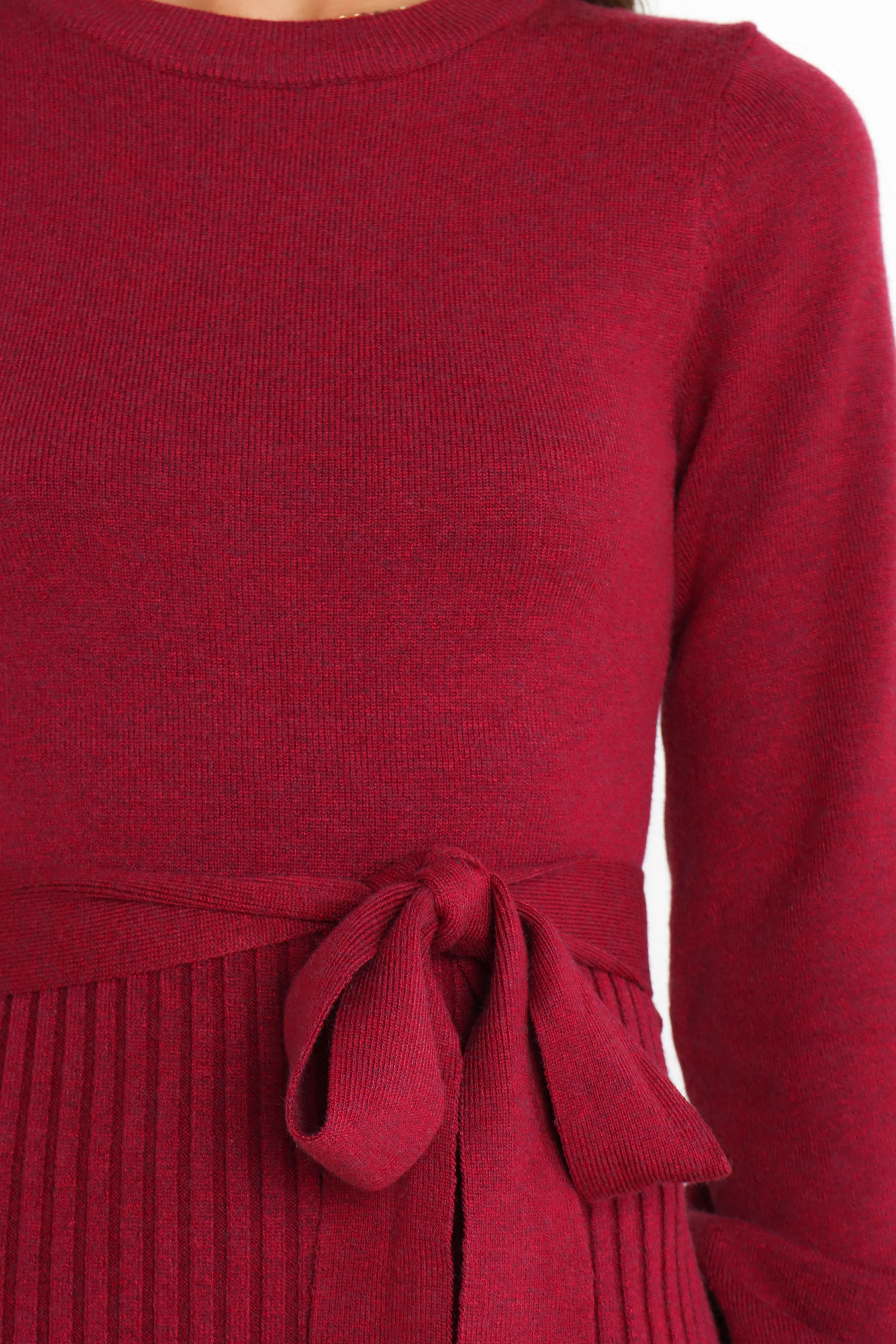 Helena Women's Elegant Wine Red Dress - Perfect for Cocktail Parties, Evening Events & Special Occasions