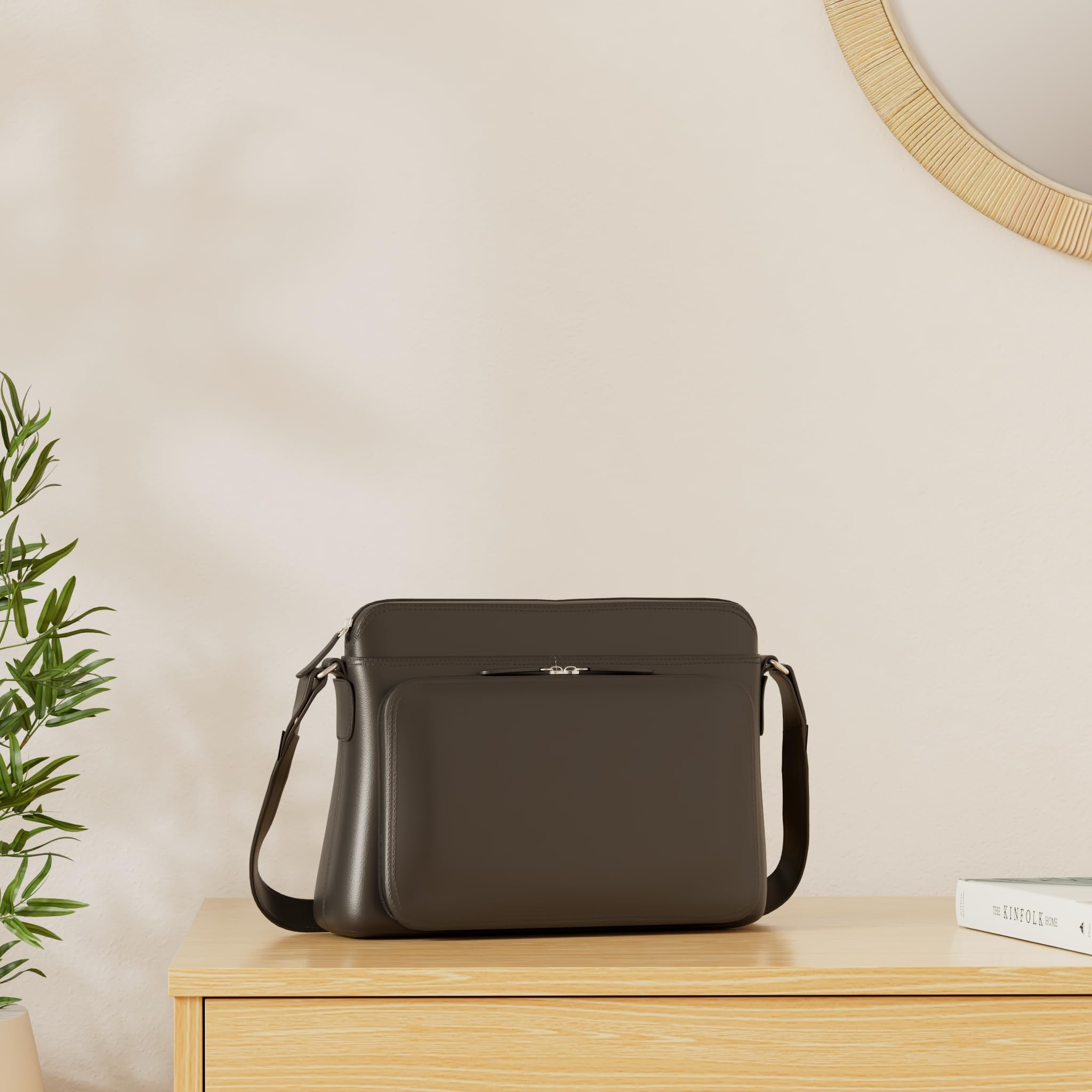 Premium Genuine Leather Crossbody Bag for Women - RFID Blocking Shoulder Purse with Adjustable Strap | Ideal for Travel, Work & Everyday Use | ili New York Fashion Handbag