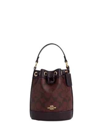 Coach Dempsey Drawstring Bucket Bag 15 Inch - Signature Canvas Crossbody Purse for Women | Perfect for Work, Travel & Everyday Use