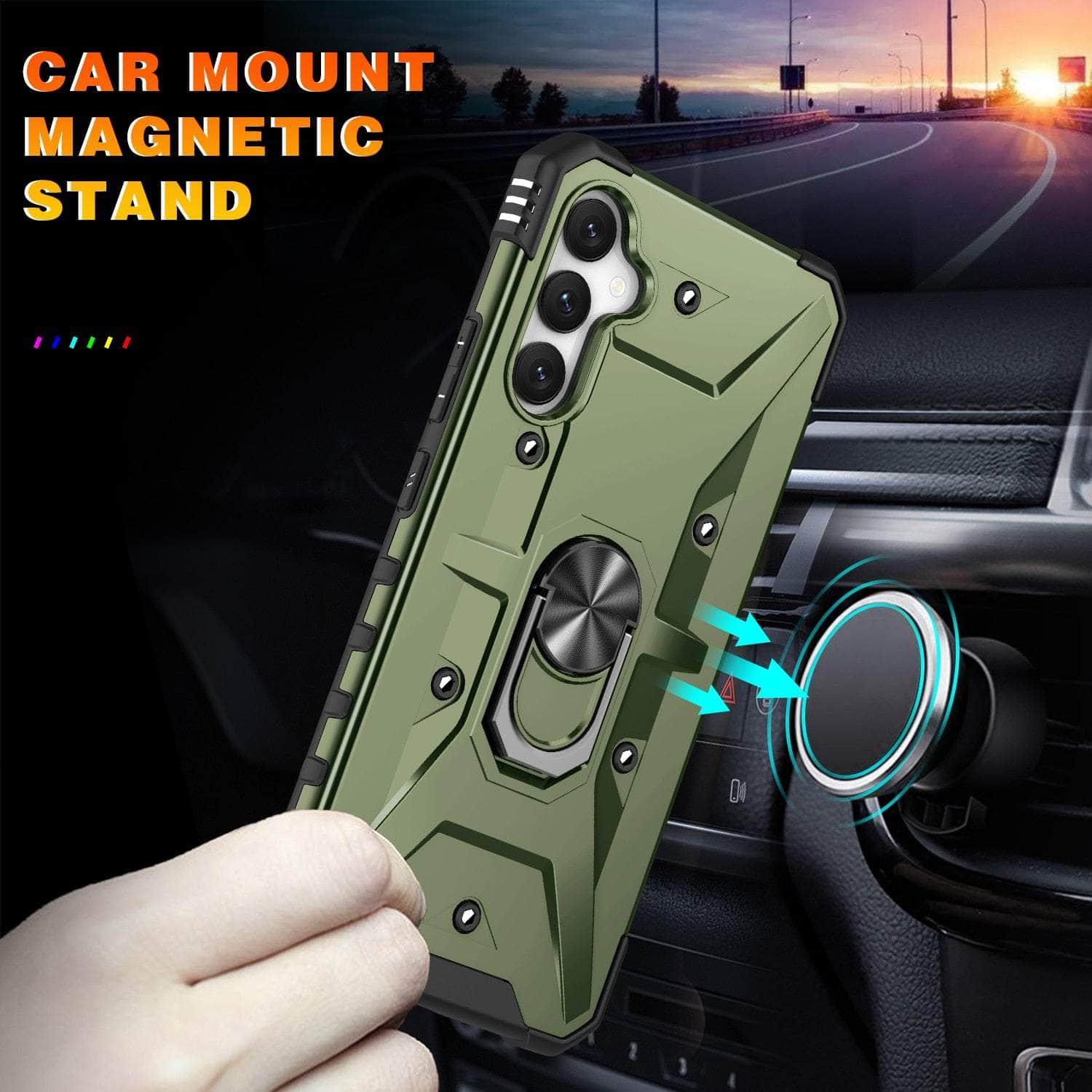 Anti-Slip Finger Ring Shockproof Case for Samsung Galaxy A34 - Perfect for Running, Gym & Outdoor Activities