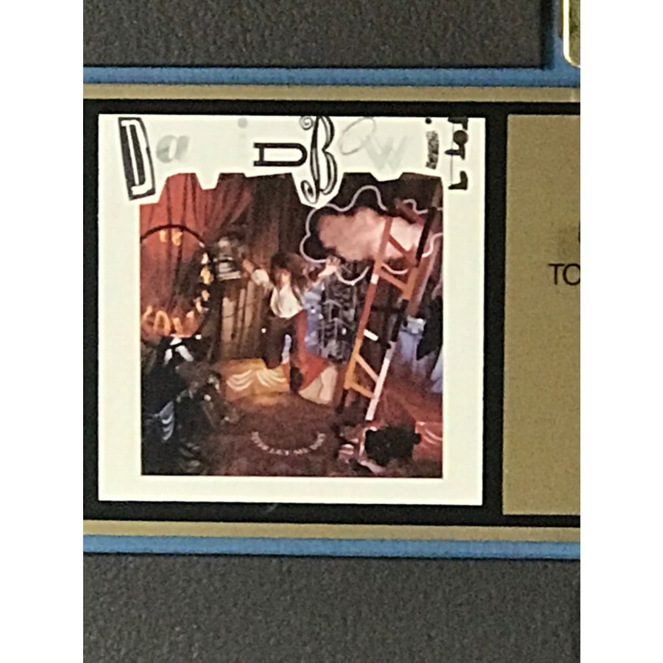 David Bowie Never Let Me Down RIAA Gold Album Award - Certified Collectible Music Memorabilia for Fans & Home Decor Display