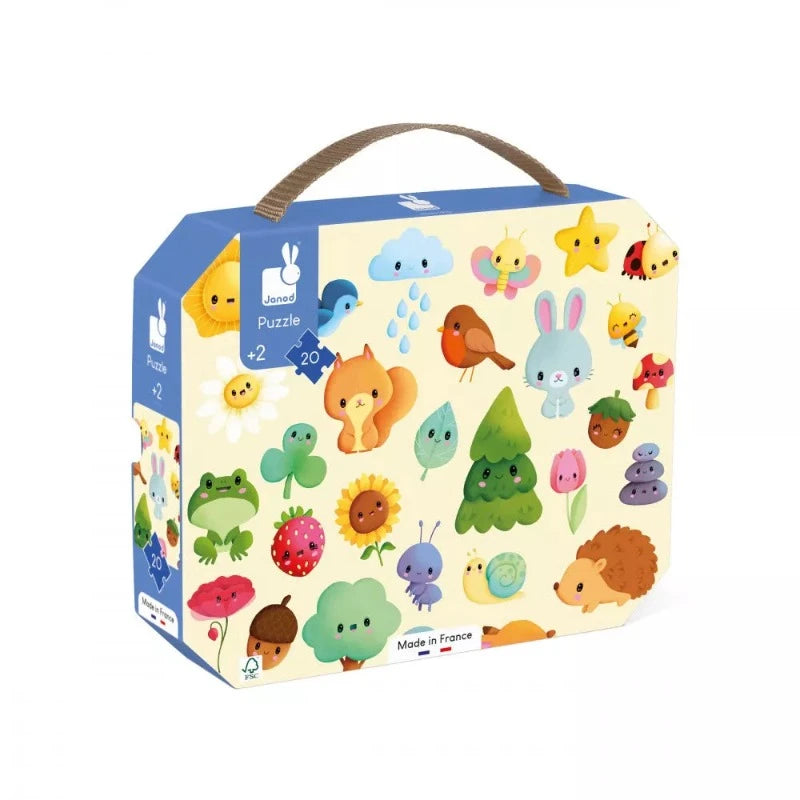 First Nature Puzzle - 20 Piece Educational Puzzle Set with Poster for Kids - Perfect for Learning, Playtime & Home Activities