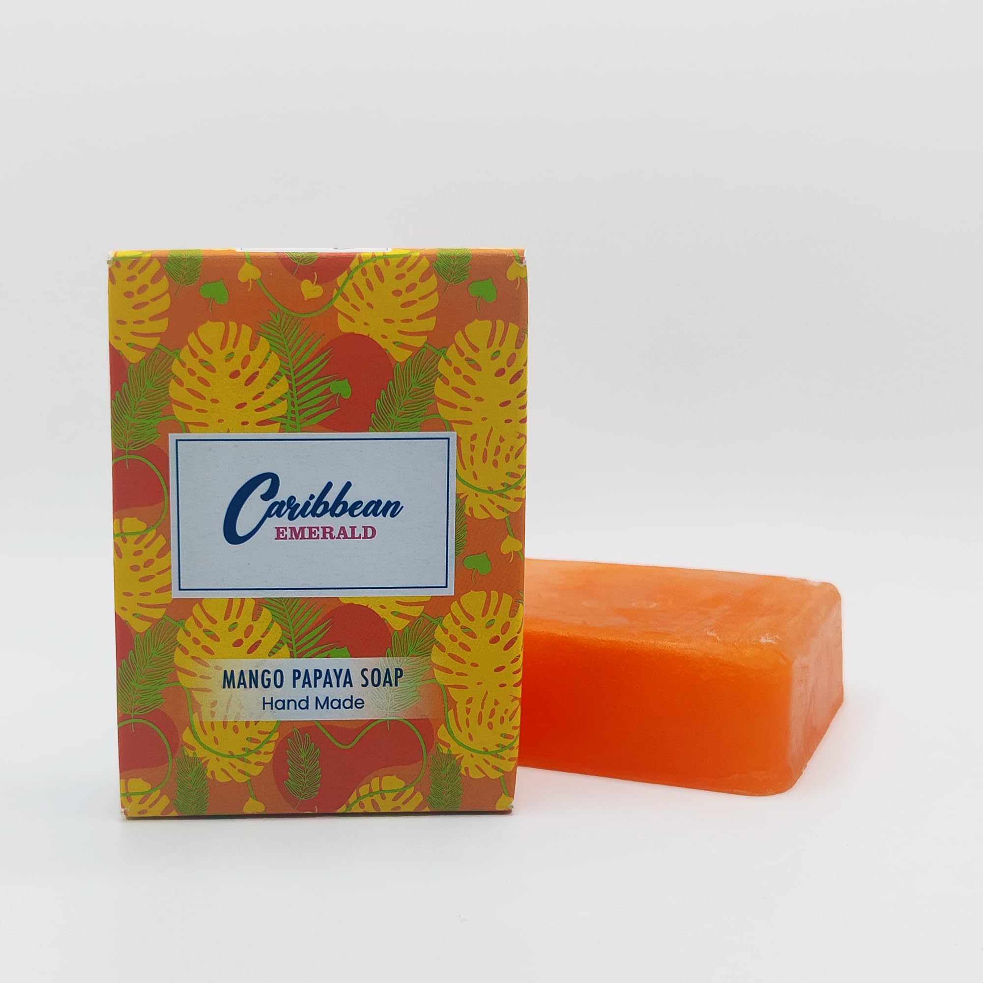 Natural Mango Papaya Soap for Brightening & Exfoliation - Skin Whitening, Acne Treatment & Dark Spot Removal - Perfect for Daily Face & Body Cleansing