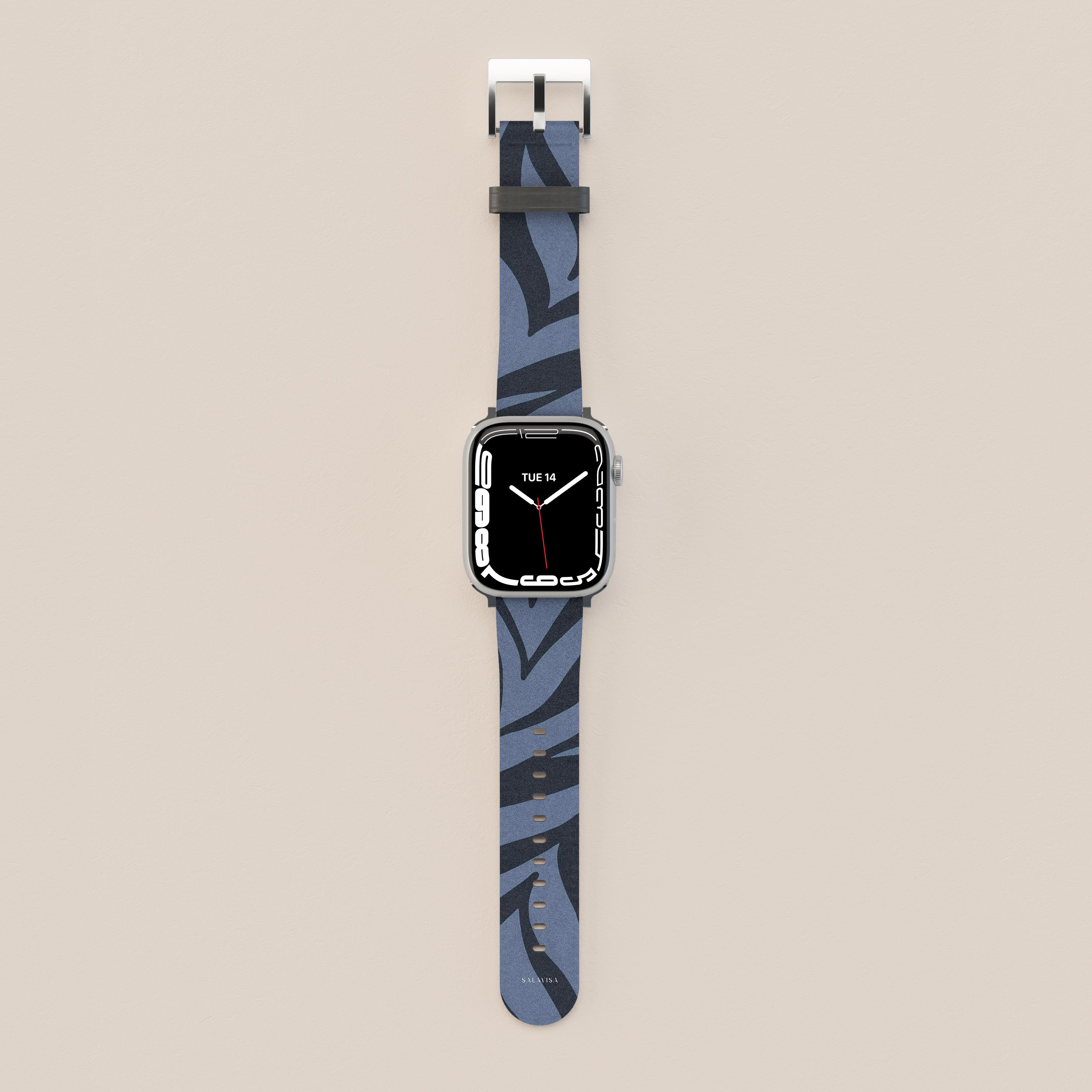 Blue Zebra Pattern Apple Watch Band - Stylish & Durable Replacement Strap for Apple Watch Series 1-9 - Perfect for Workouts, Running & Everyday Fashion Accessory