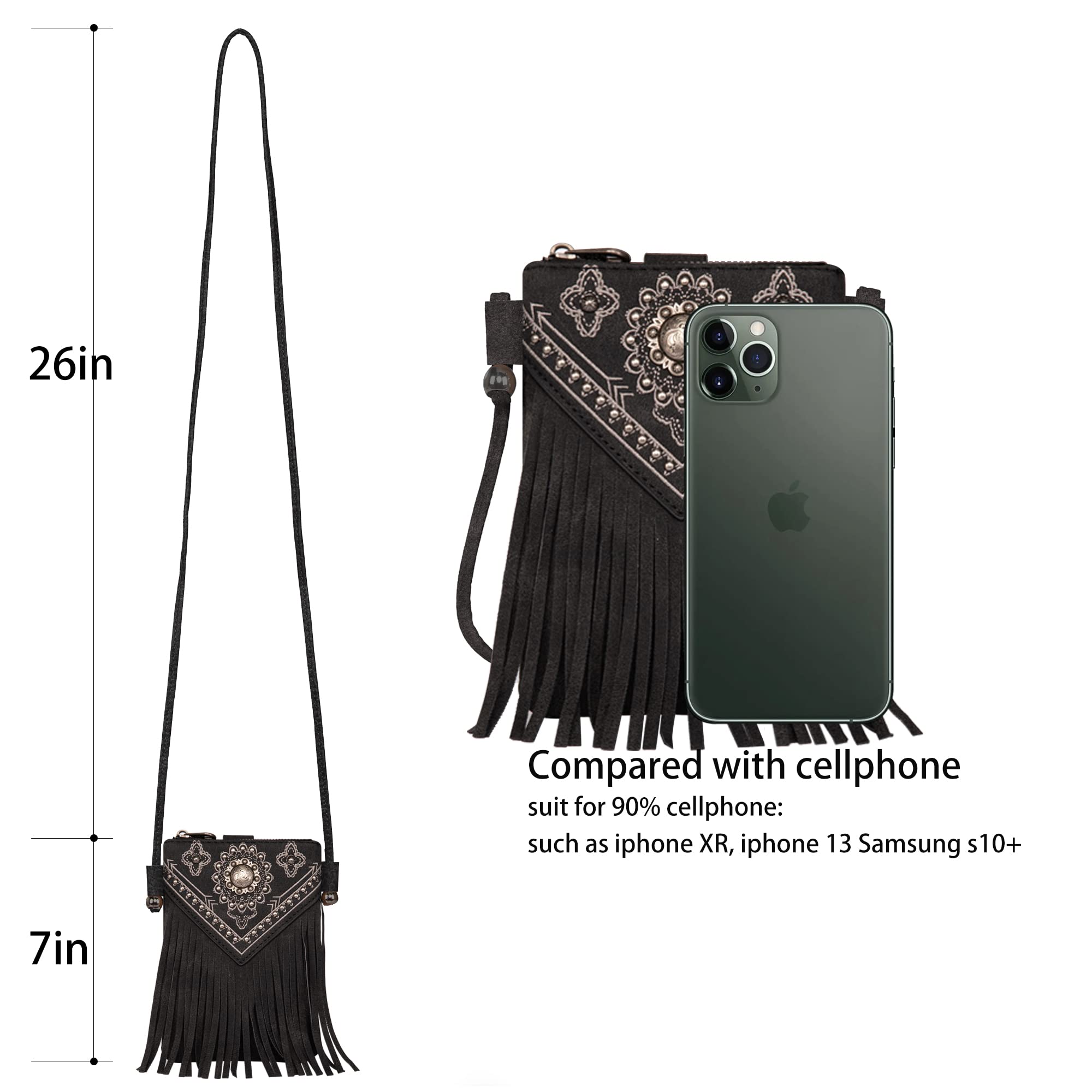Montana West Small Crossbody Bag for Women - Stylish Western Leather Phone Purse with Adjustable Strap | Perfect for Travel, Shopping & Daily Use