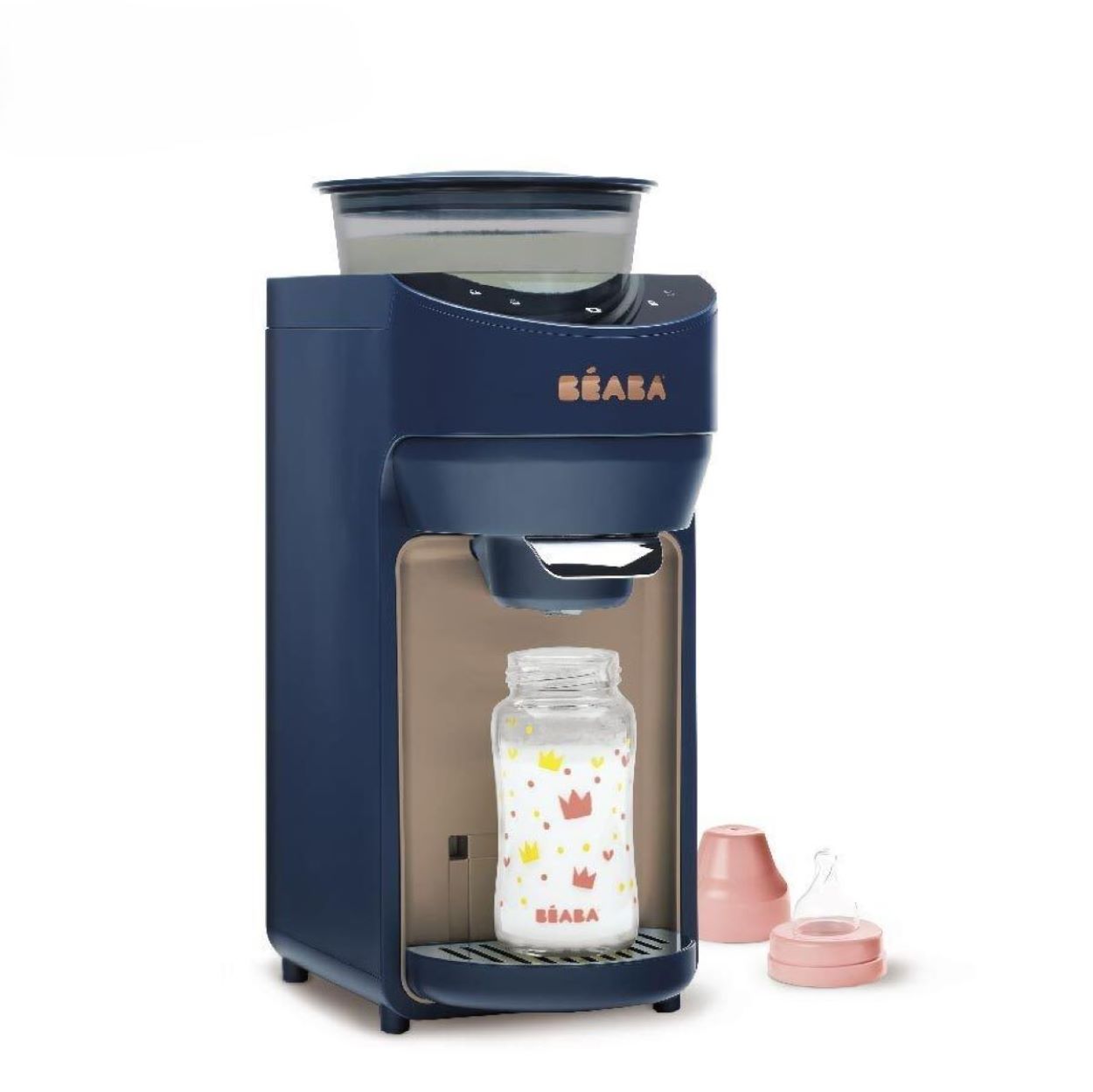 Beaba Milkeo Plus Automatic Baby Formula Maker - Instant Bottle Warmer & Milk Dispenser for Newborns & Infants | Perfect for Night Feedings & Travel