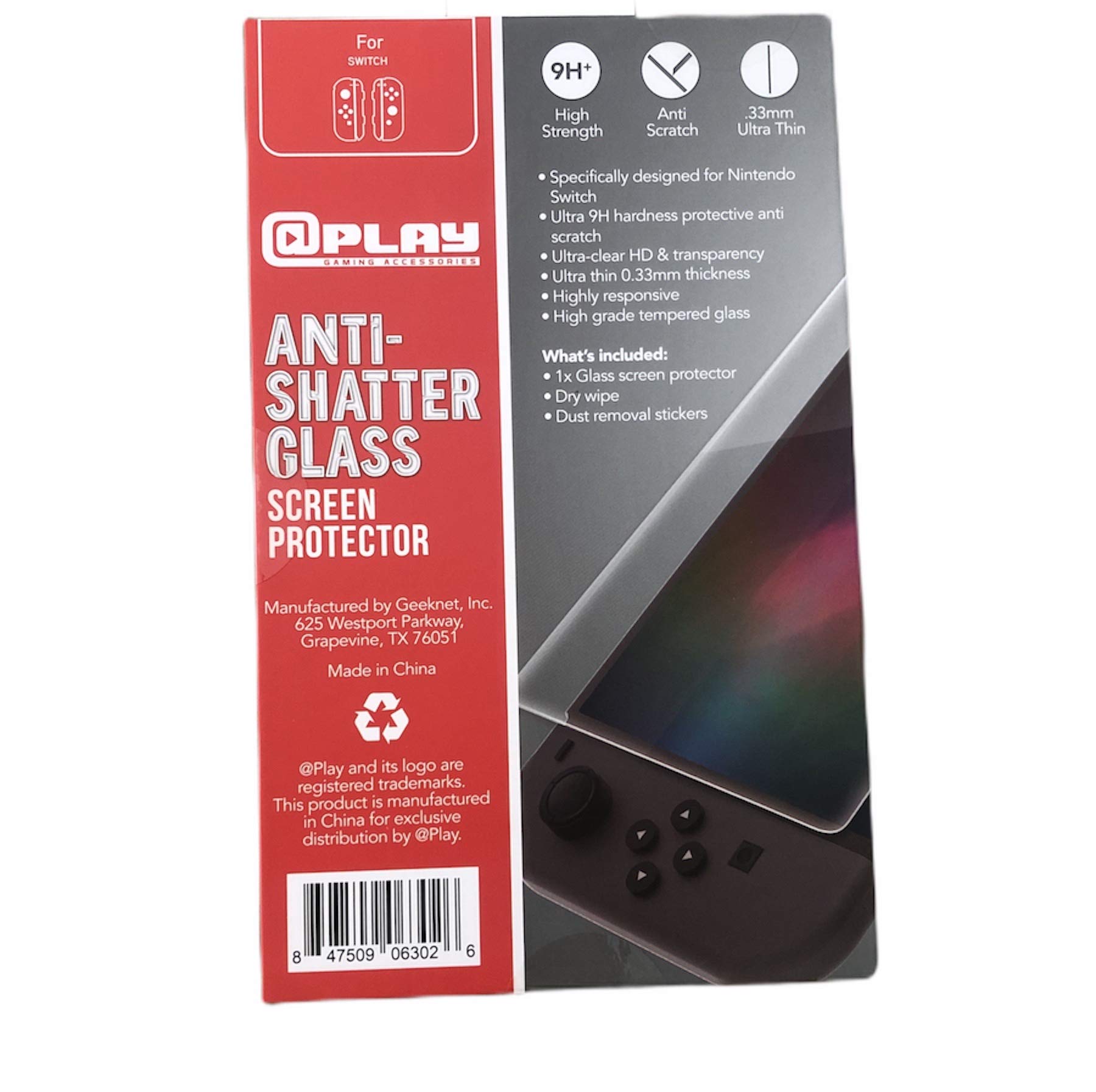 Nintendo Switch Tempered Glass Screen Protector - 2 Pack, Anti-Scratch, HD Clear, Bubble-Free - Perfect for Gaming Protection & Travel Use