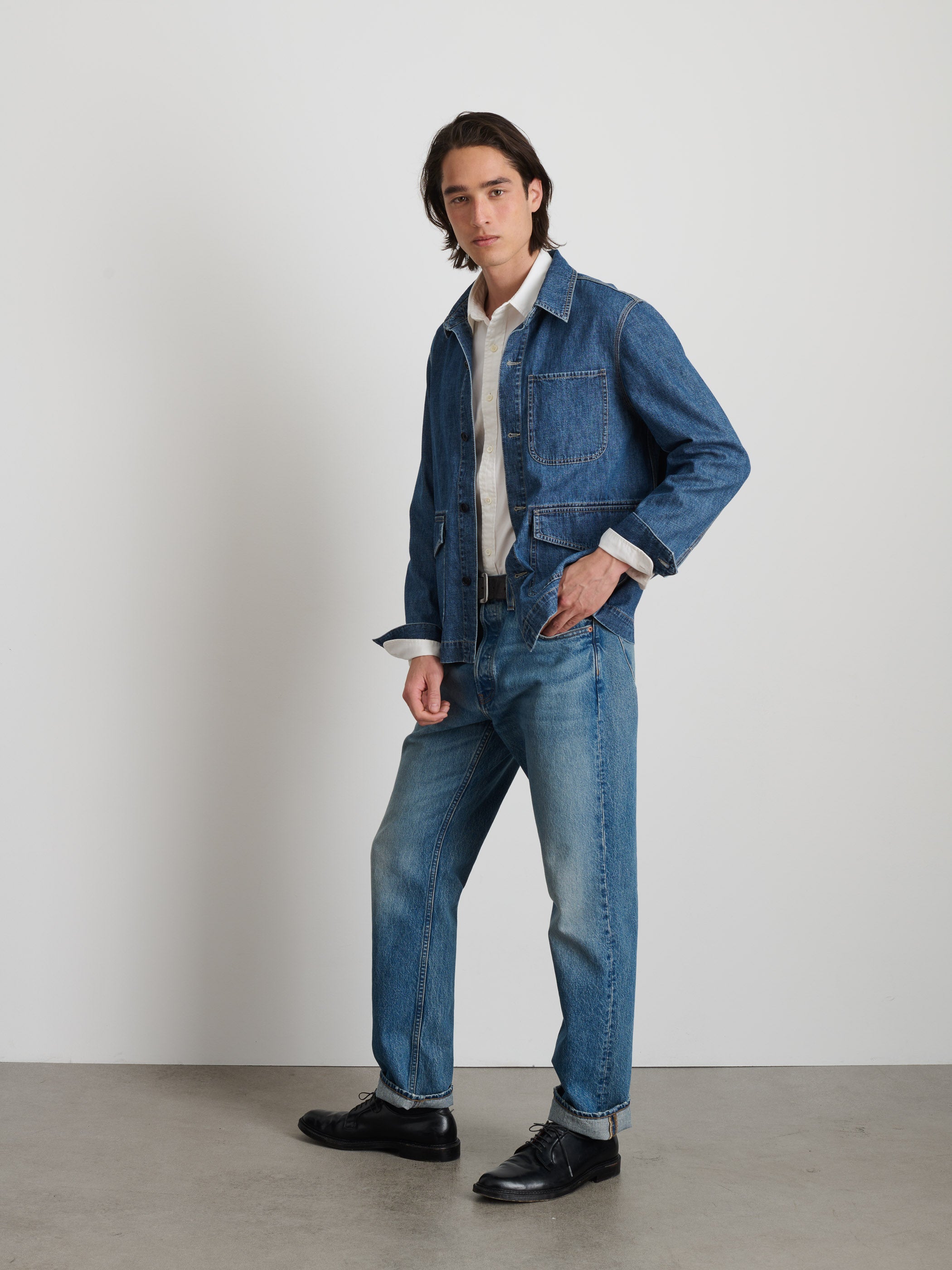Lightweight Denim Shirt Jacket for Men & Women - Casual Outerwear for Spring & Fall | Perfect for Layering, Outdoor Activities & Everyday Wear