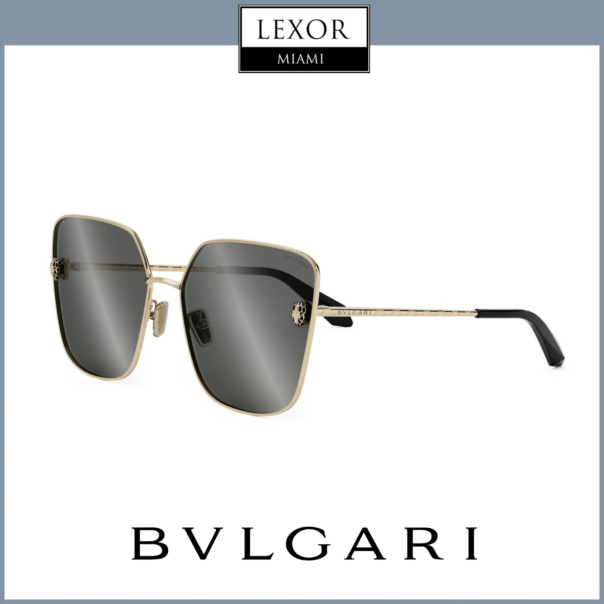 Bvlgari Serpenti BV40009U 6230C Sunglasses for Women - Luxury Designer Shades with UV Protection - Perfect for Beach, Travel, and Fashion Outfits