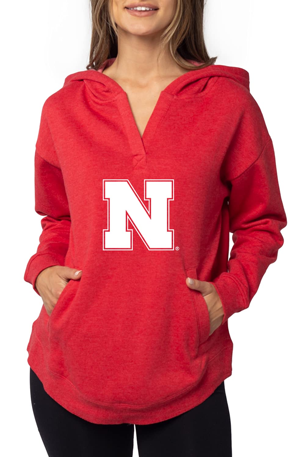 Chicka-D Women's Cozy Fleece Hoodie for Work from Home & Lounge - Soft Pullover Sweatshirt for Remote Work, Zoom Meetings & Relaxing at Home