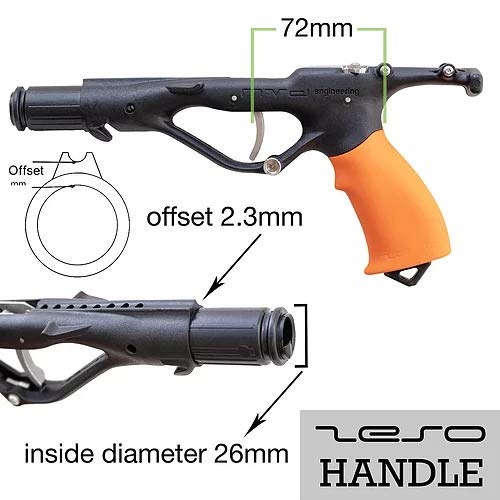 MVD Zeso Speargun Handle Grip with Stainless Steel Trigger Mechanism & Camera Mount | Underwater Hunting Accessories for Spearfishing Enthusiasts
