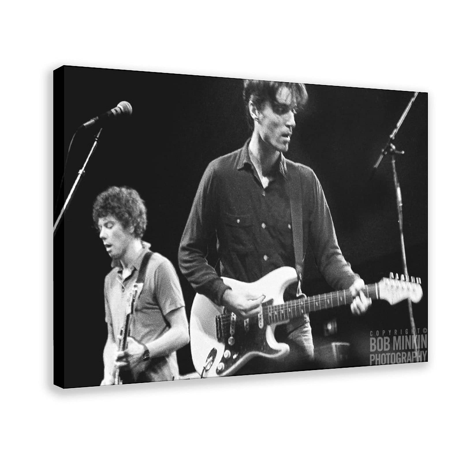 David Byrne Posters - 12x18 Inch (30x45cm) Canvas Wall Art for Bedroom, Office & Sports Decor - Framed Landscape Wallpaper Gift for Music & Movie Fans - Perfect for Home, Studio & Dorm Room Decorations