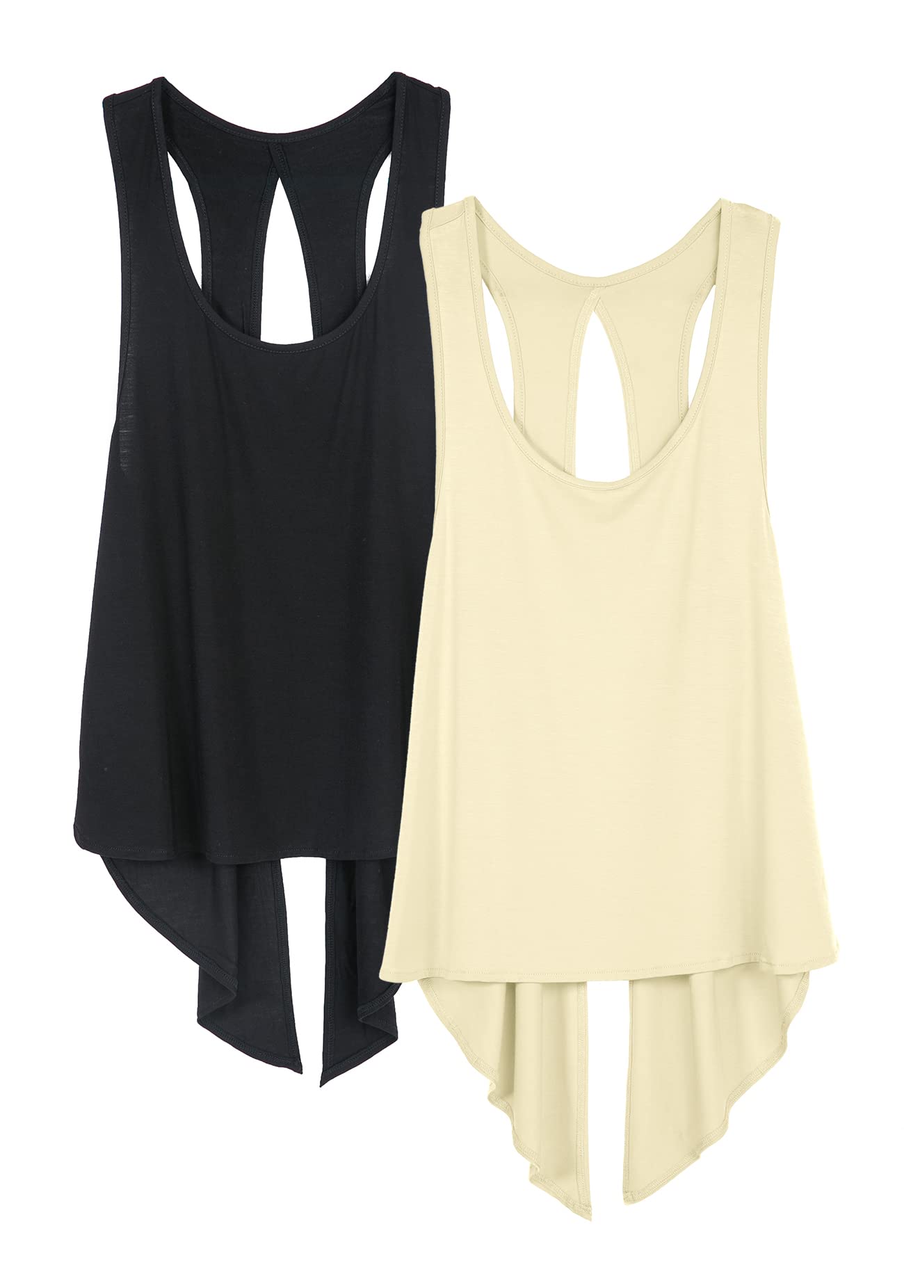 ICY ZONE Sexy Yoga Tops for Women - Breathable Racerback Workout Tank Top - Gym, Running & Fitness Apparel (Perfect for Yoga, Pilates & Summer Sports)