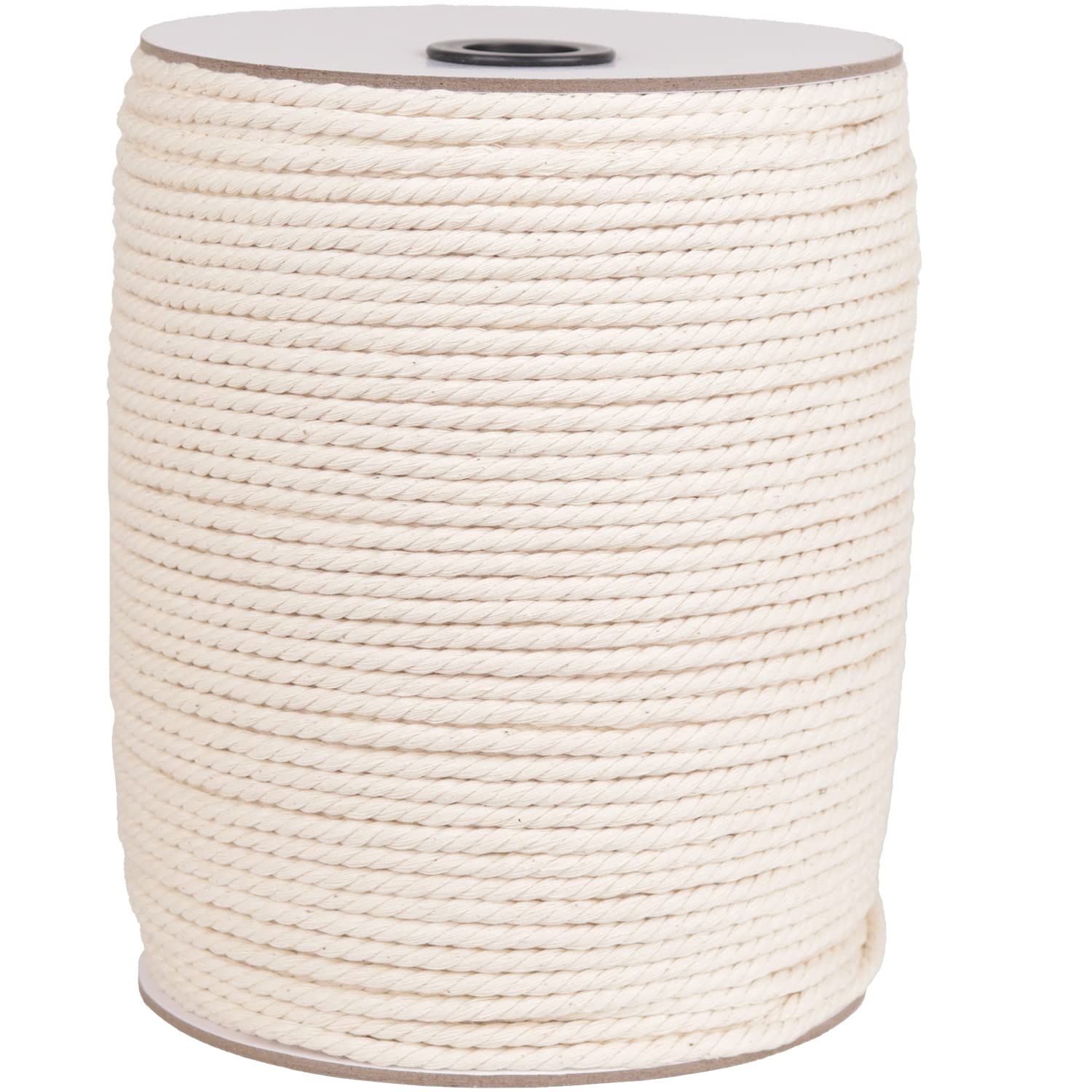 NOANTA 4mm x 220Yards Natural Cotton Macrame Rope - Premium Macrame Cord for Wall Hangings, Plant Hangers, DIY Crafts, Knitting & Home Decor - Perfect for Bohemian Style, Wedding Decor & Gift Making