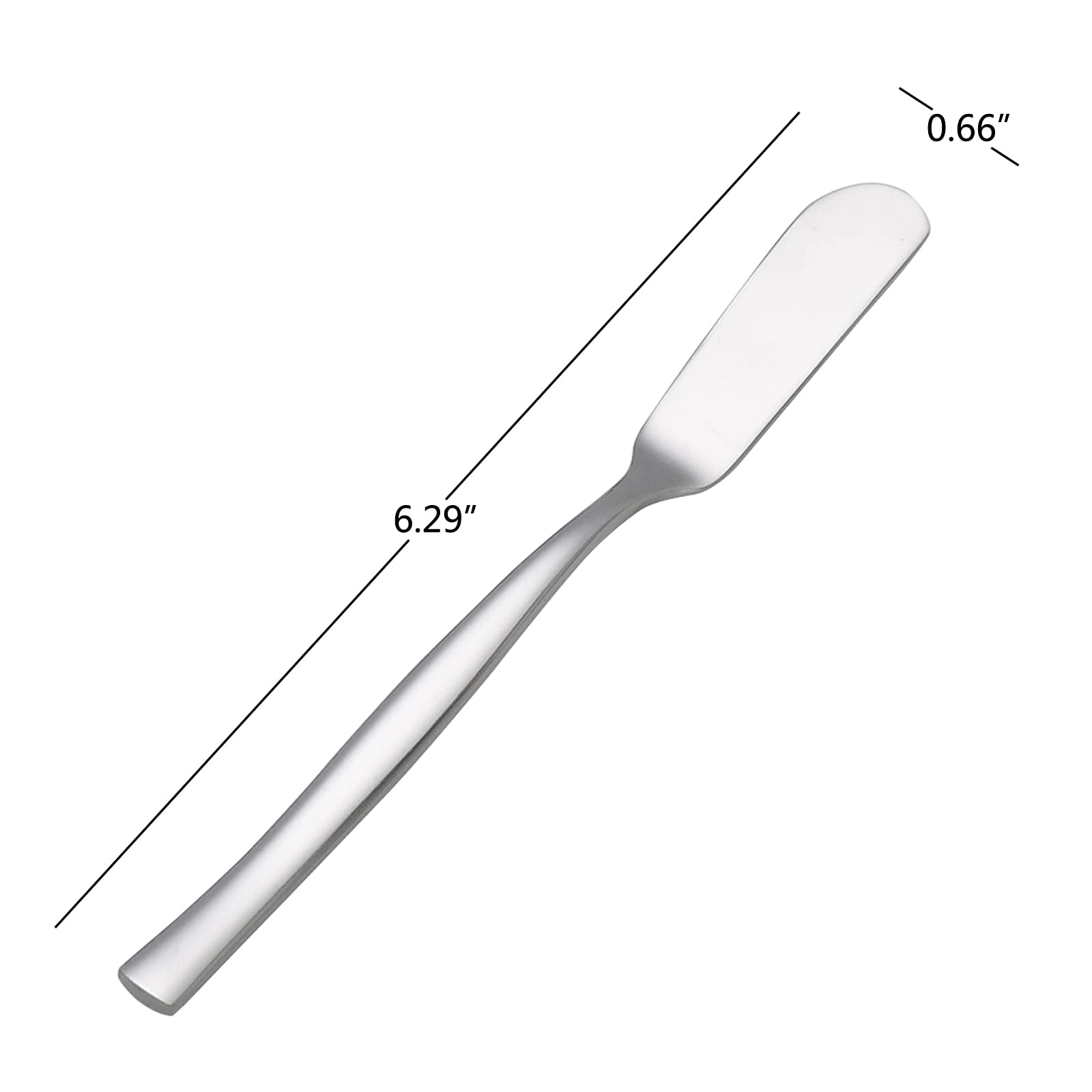 Premium Stainless Steel Butter Knife Set of 12 - Elegant Spreader Knives for Butter, Cheese & Jam - Perfect for Dining, Catering & Home Kitchen Use