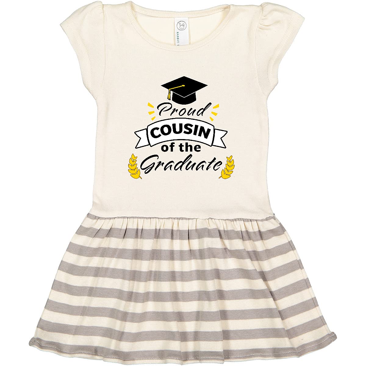 Inktastic Proud Cousin of The Graduate - Family Graduation Toddler Dress for Girls & Boys - Cute Outfit for Preschool, Kindergarten & Graduation Ceremonies
