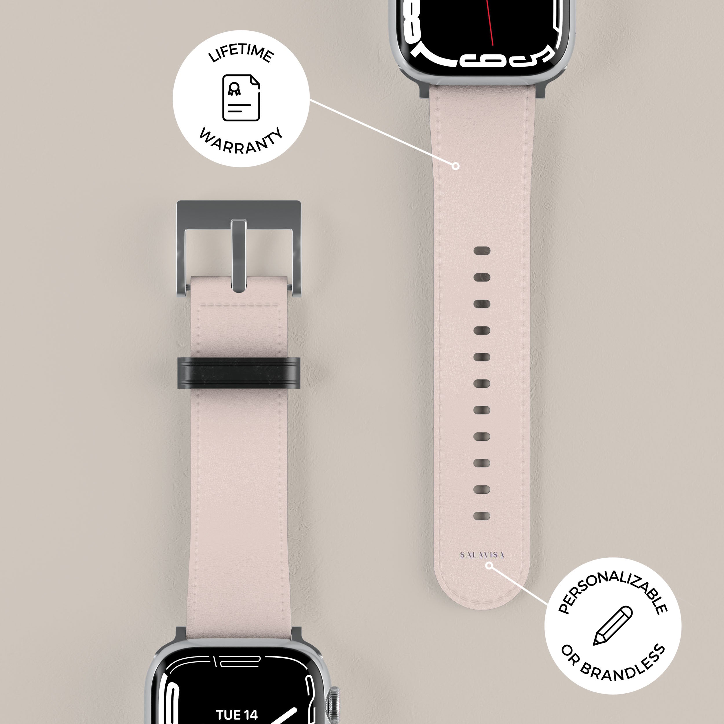Stylish Pink Apple Watch Band for College Students - Perfect for Class, Gym & Everyday Wear | Compatible with All Apple Watch Models