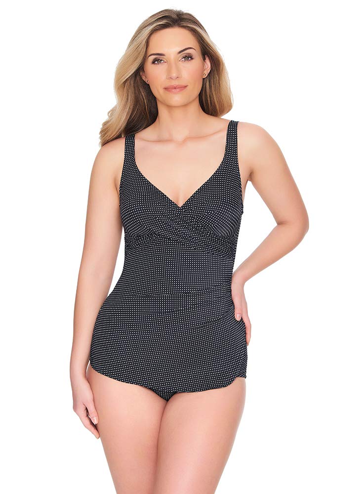 Women's Tummy Control One Piece Swimsuit with Soft Cup Bra & Sarong - Sexy Slimming Bathing Suit for Beach, Pool & Vacation | Sun Signs Swimwear