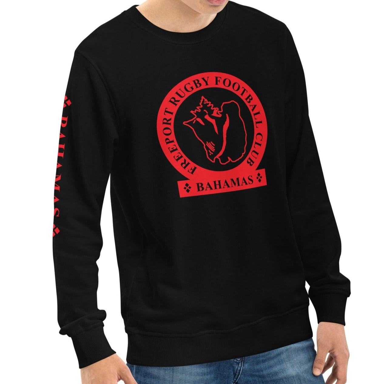 Freeport RFC Retro Vintage Style Crewneck Sweatshirt - Men's Casual Cotton Pullover for Everyday Wear & Street Fashion