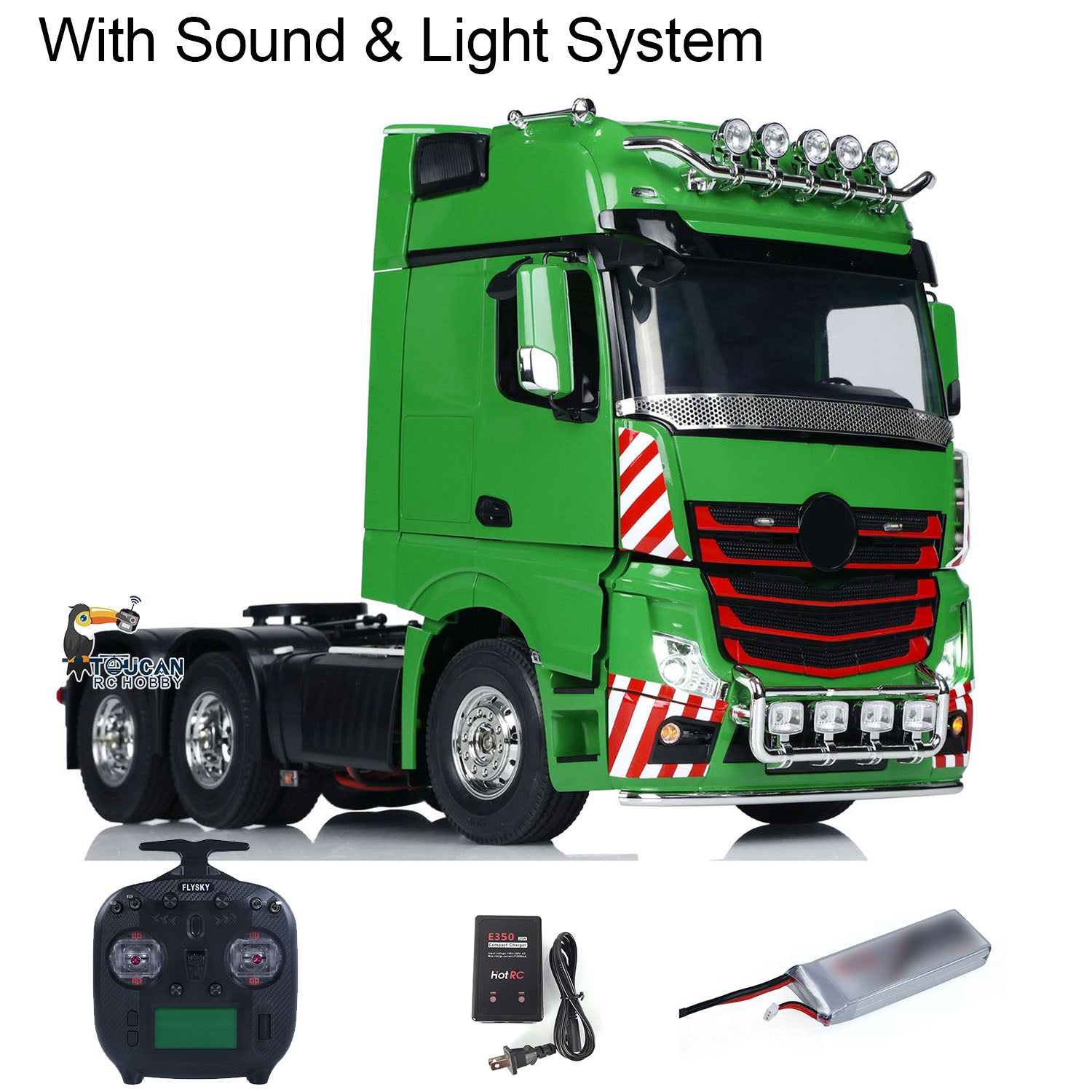 1/14 Scale RC Tractor Truck 6x4 - 3363 Remote Control Lorry RTR Model with ST8 Radio System, High Roof & Pre-Painted Body - Ready-to-Run for Adults & Kids - Perfect for Off-Road Play, Construction Site Simulation & RC Hobby Collection
