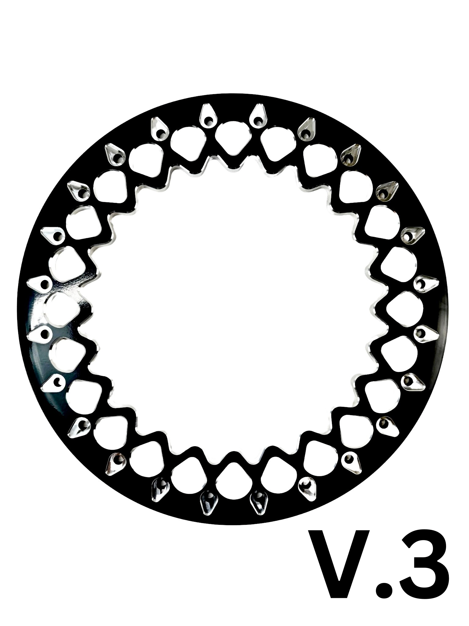 Apollo FF Forged Beadlock Wheels - Silver - 5x4.5 Bolt Pattern for RZR Pro R - Off-Road Racing & Trail Riding Accessories
