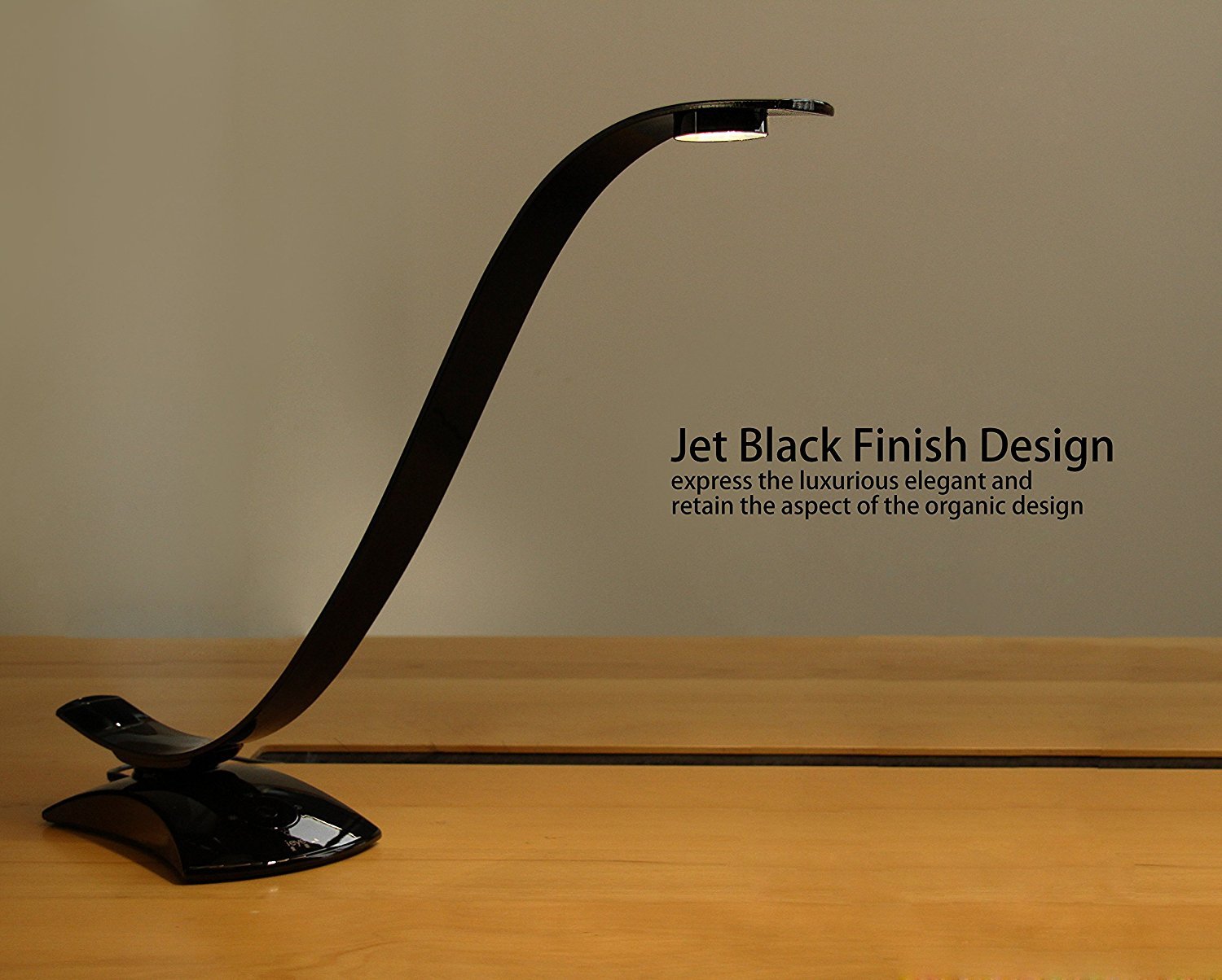 iEYE Smart LED Desk Lamp - Eye Protection Reading Light with Adjustable Auxiliary Light, Piano Finish (Black) - Perfect for Home Office, Study & Night Reading