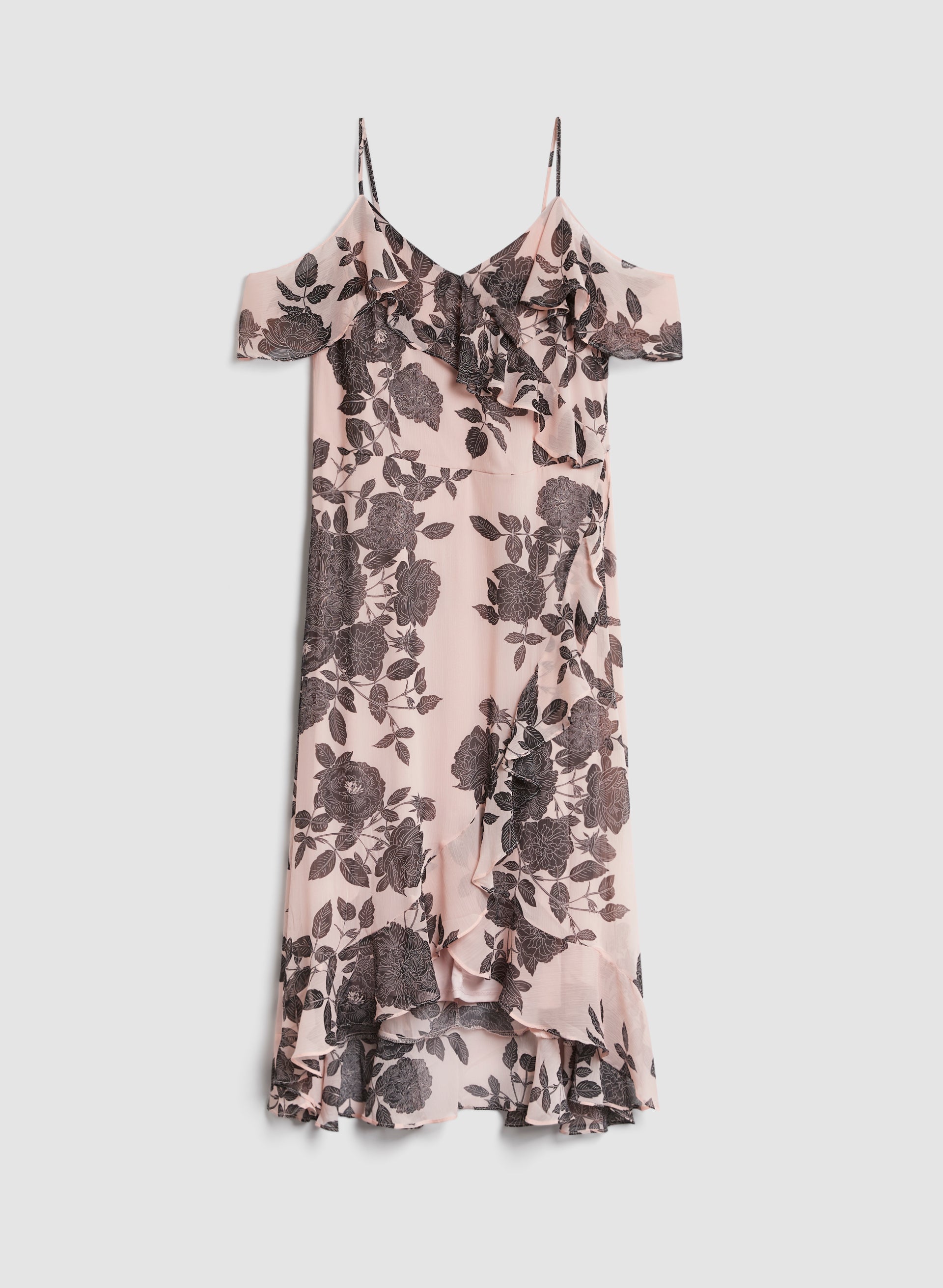 Floral Print V-Neck Summer Dress for Women - Elegant Flowy Midi Dress for Beach, Party & Casual Wear