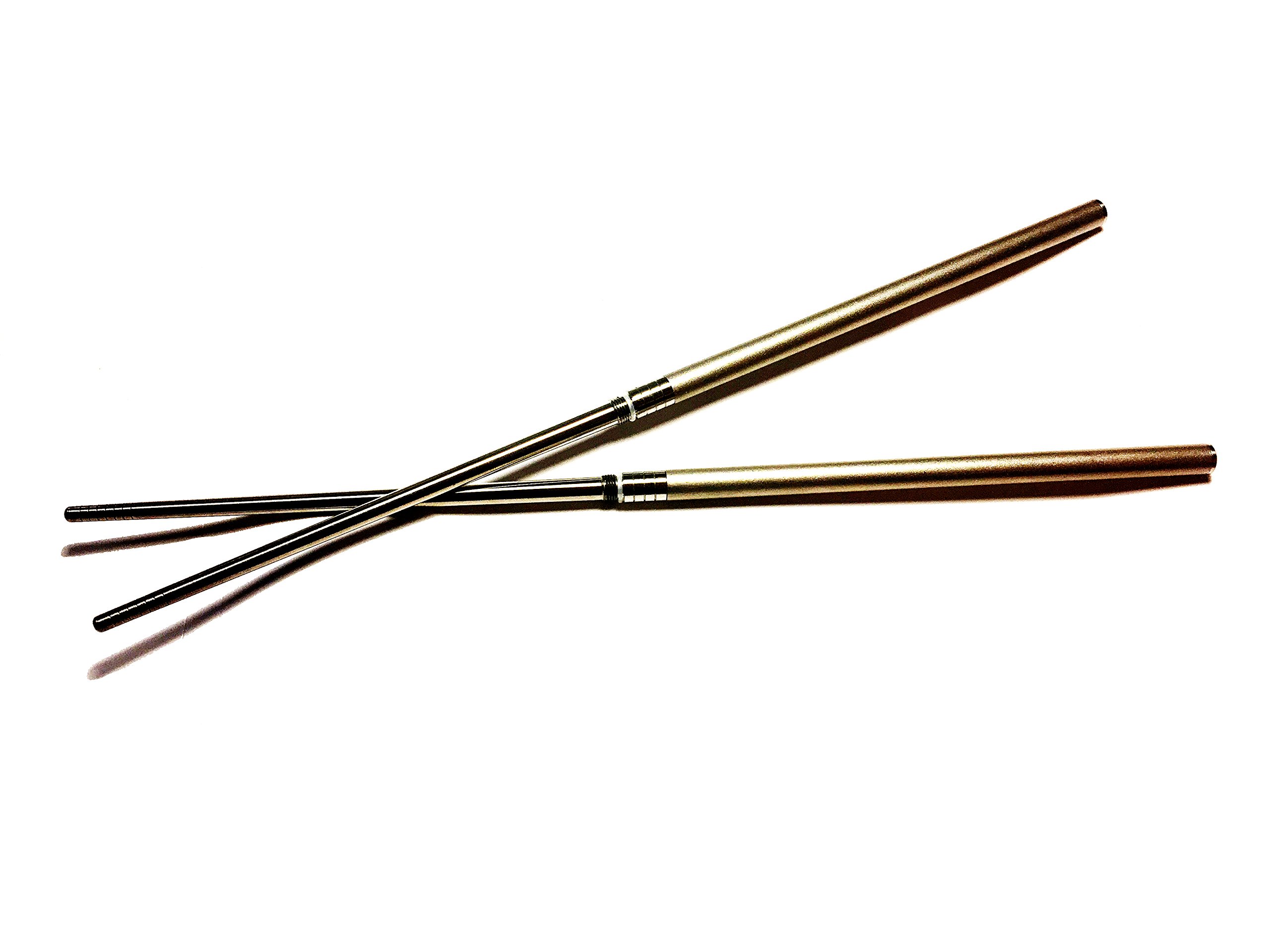 Premium Grade II Titanium EDC Chopsticks Set with Travel Case - Durable, Lightweight & Reusable for Camping, Hiking, Office Lunch, and Asian Cuisine Dining