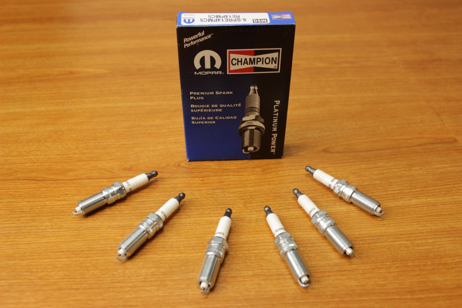 Chrysler 300 Dodge Charger Spark Plugs Set of 6 - Mopar OEM Replacement Parts for Improved Engine Performance | Perfect for Tune-Ups & Maintenance