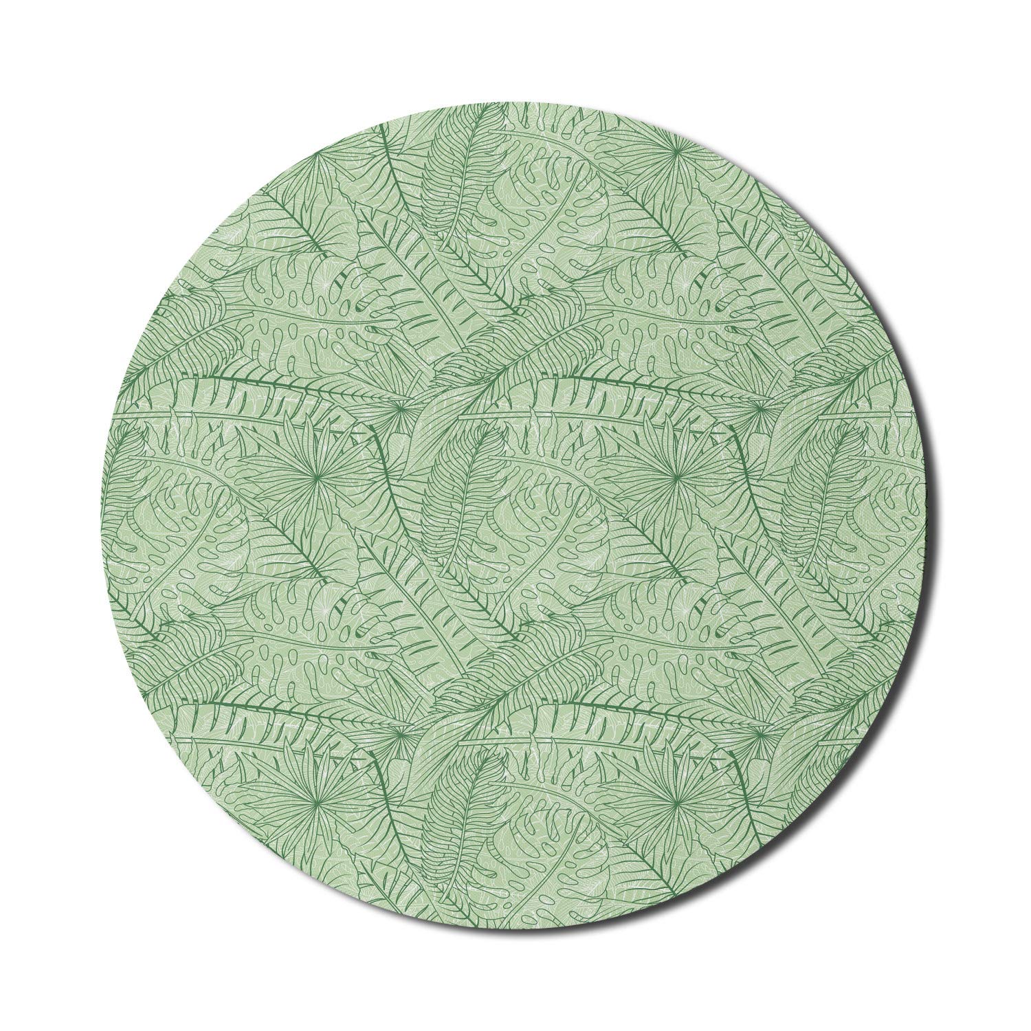Ambesonne Round Non-Slip Rubber Mouse Pad - 8
