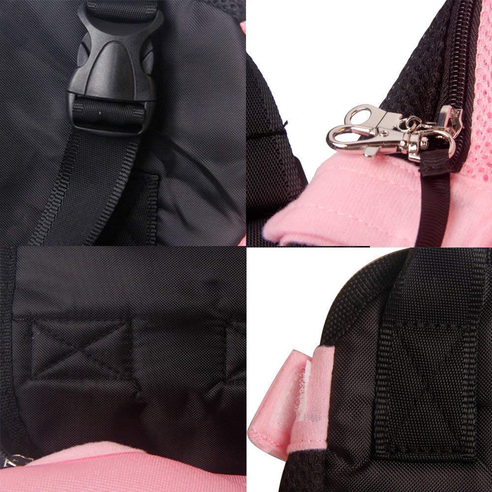 Breathable Pet Carrier Backpack - Double Shoulder Dog & Cat Travel Bag for Small Pets - Perfect for Hiking, Air Travel & Outdoor Adventures
