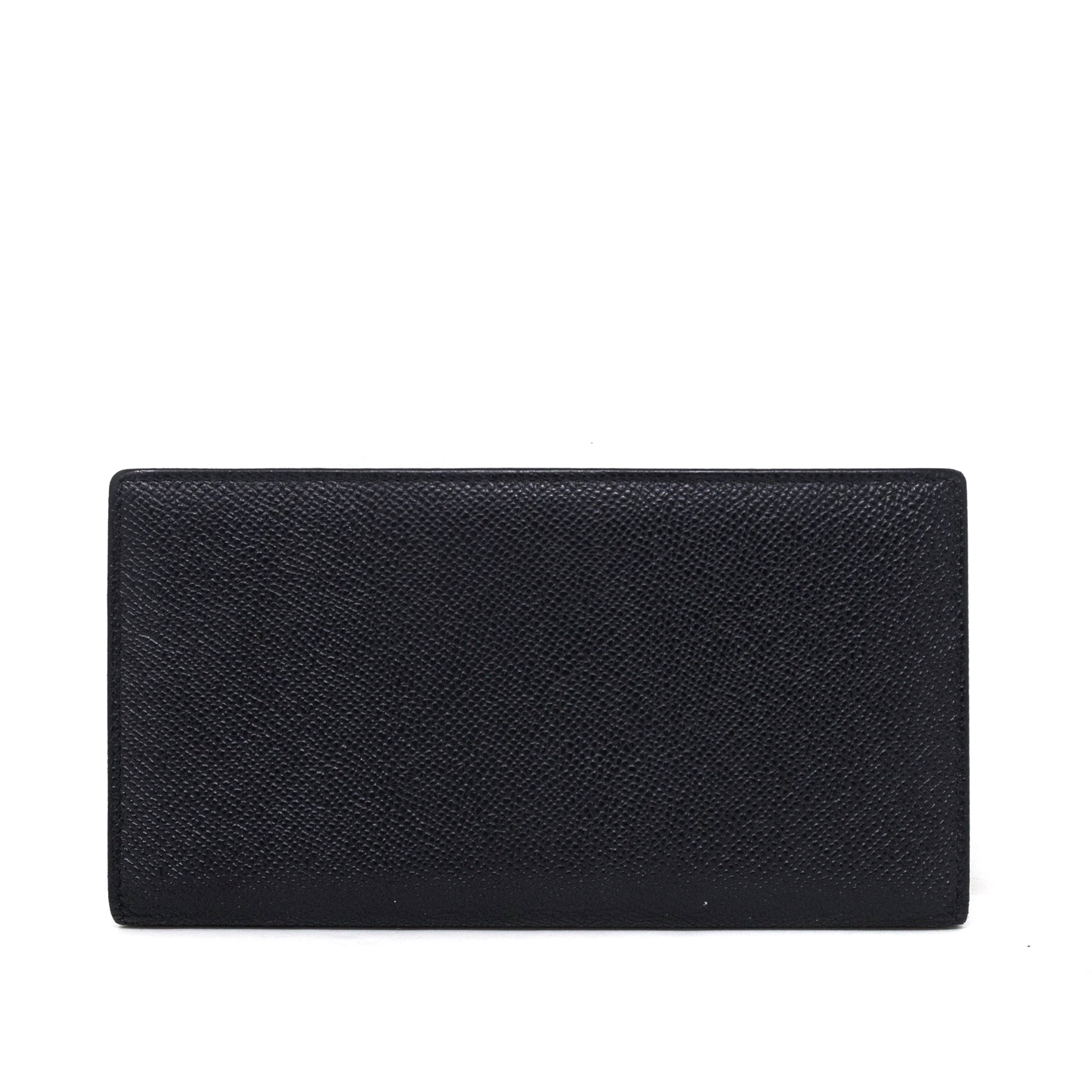 Bvlgari Black Leather Long Wallet for Men - Luxury Designer Bifold Wallet with RFID Protection - Perfect for Business, Travel & Everyday Use