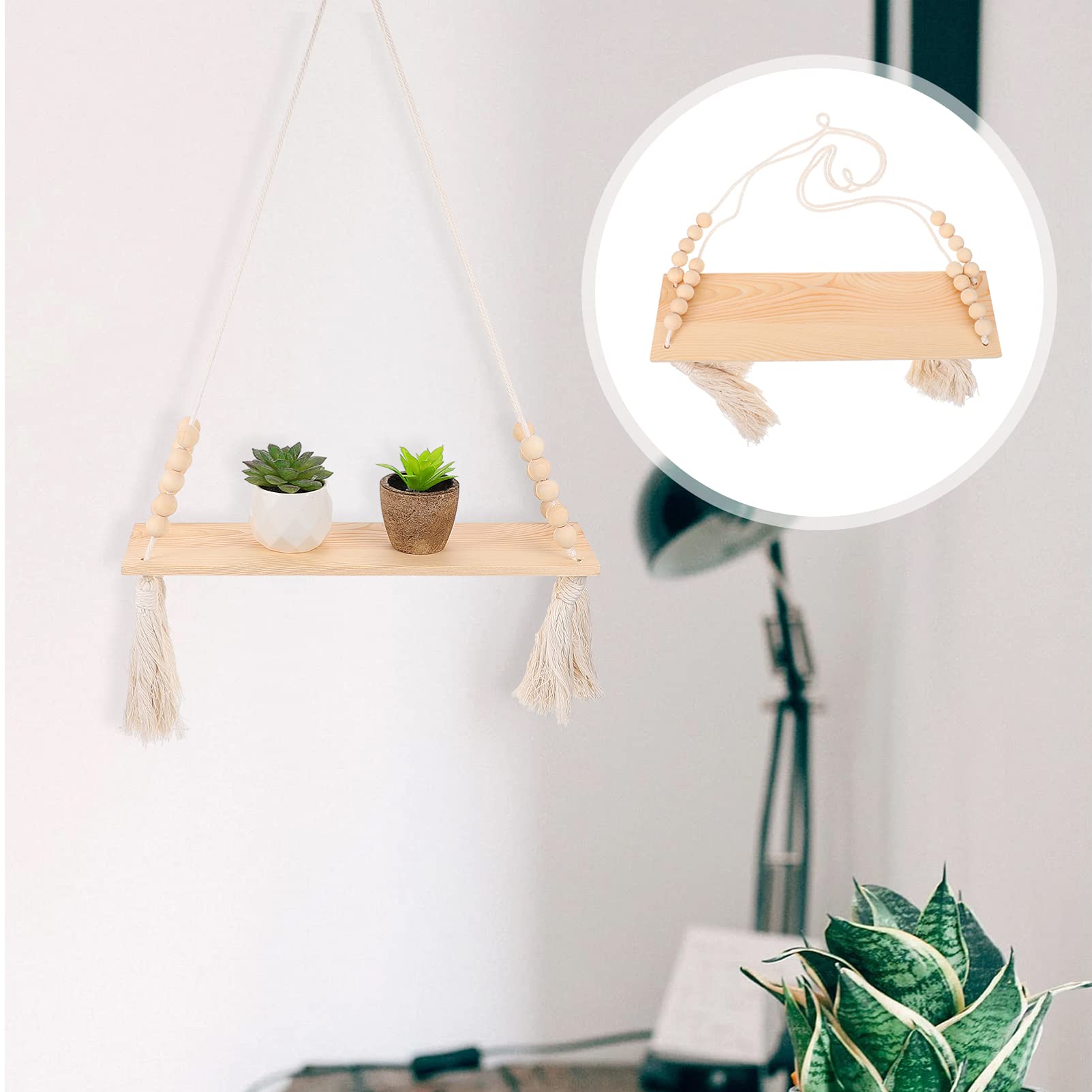 HEALLILY 1pc Bonsai Hanger Wall Mount - Decorative Plant Shelf for Flower Pots, Succulents & Small Plants - Space Saving Wall Holder for Indoor Garden, Balcony Decor, Living Room & Office Display