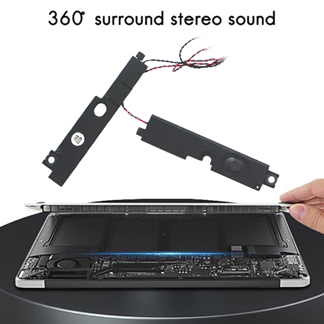 Tassety Laptop Speaker Replacement for Lenovo ThinkPad T430 & T430I - Left & Right Built-In Speakers (04W3639, 04W3640) - Perfect for Audio Repair & Laptop Upgrades