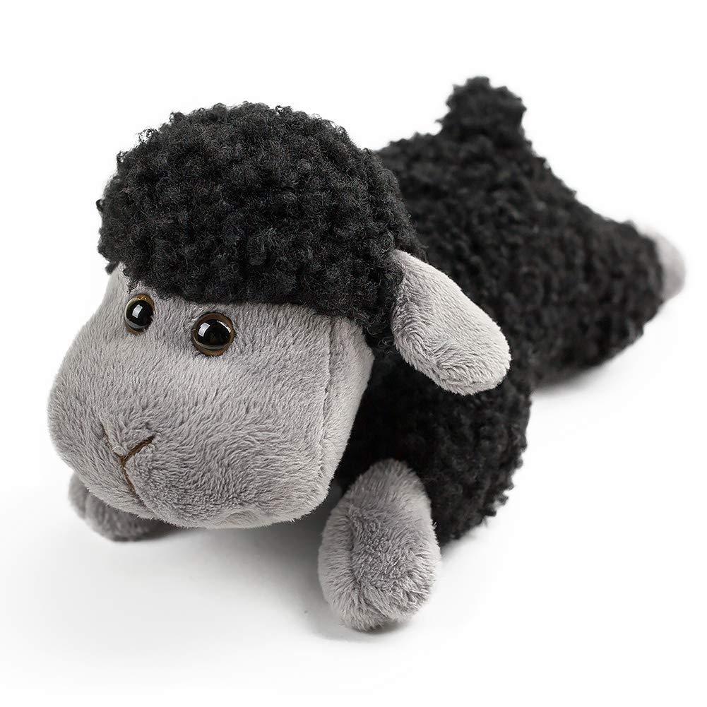 FRANKIEZHOU 3PCS Black Sheep Stuffed Animal Plush Toys - Sitting, Standing, Kneeling Lamb Decorations for Kids, Soft Plushie Gift for Boys & Girls | Nursery Decor, Birthday Present, Cuddly Companion
