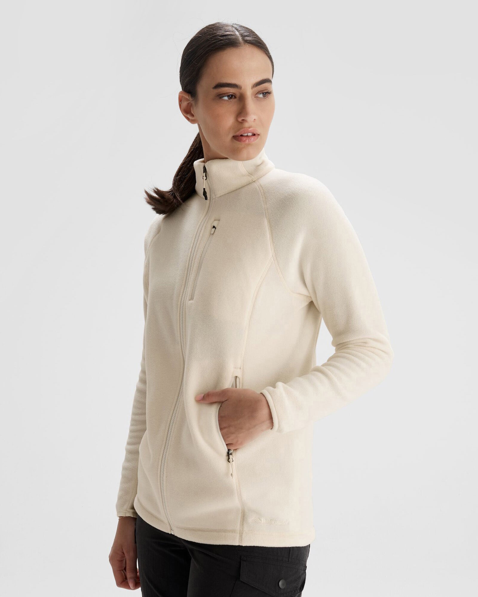 Women's Ridge 100 PrimaLoft Bio Fleece Jacket - Natural Color Eco-Friendly Insulated Winter Coat for Hiking, Camping & Outdoor Activities