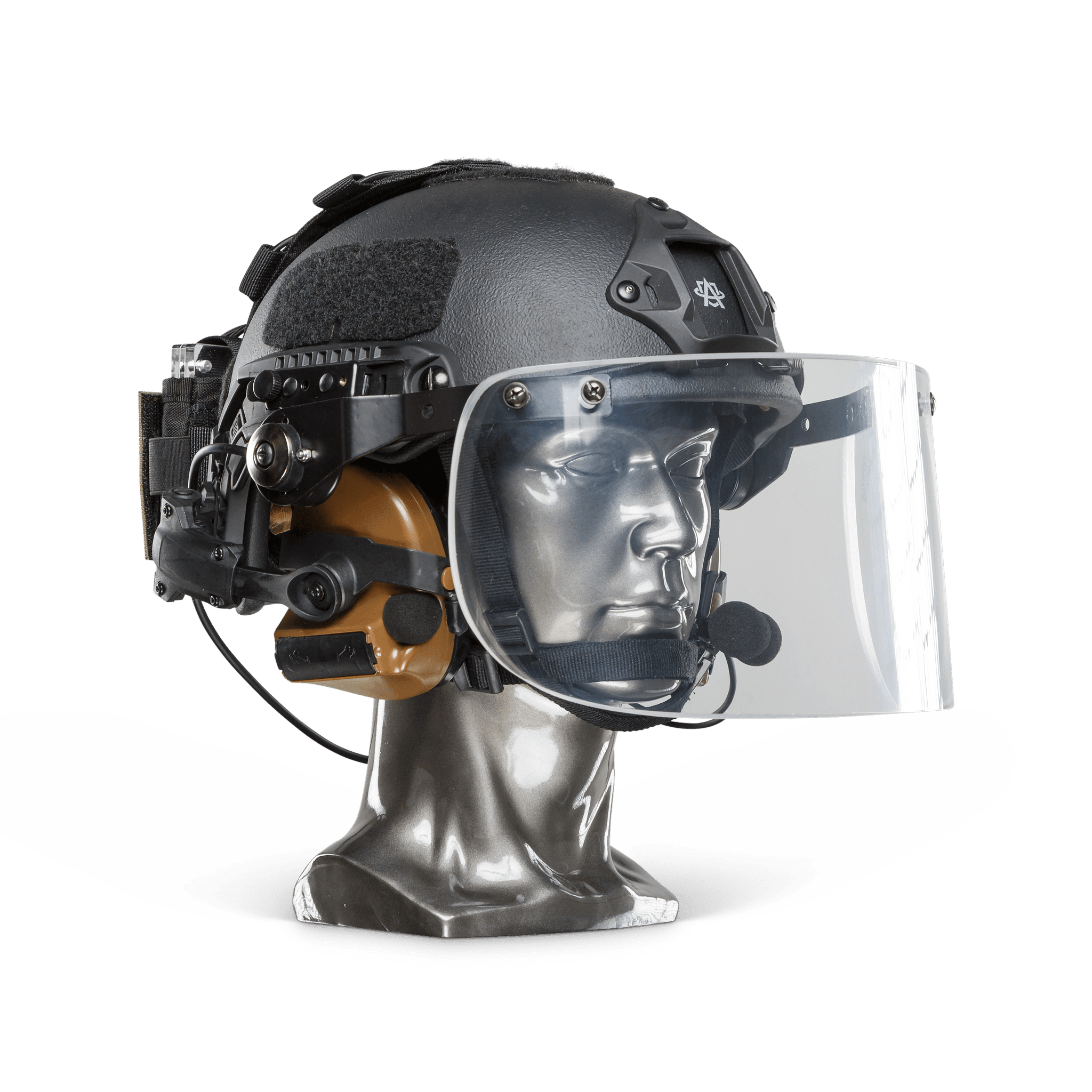 Ballistic Helmet with Face Shield - NIJ Level IIIA+ Certified Military & Tactical Head Protection for Combat, Shooting & Security Operations