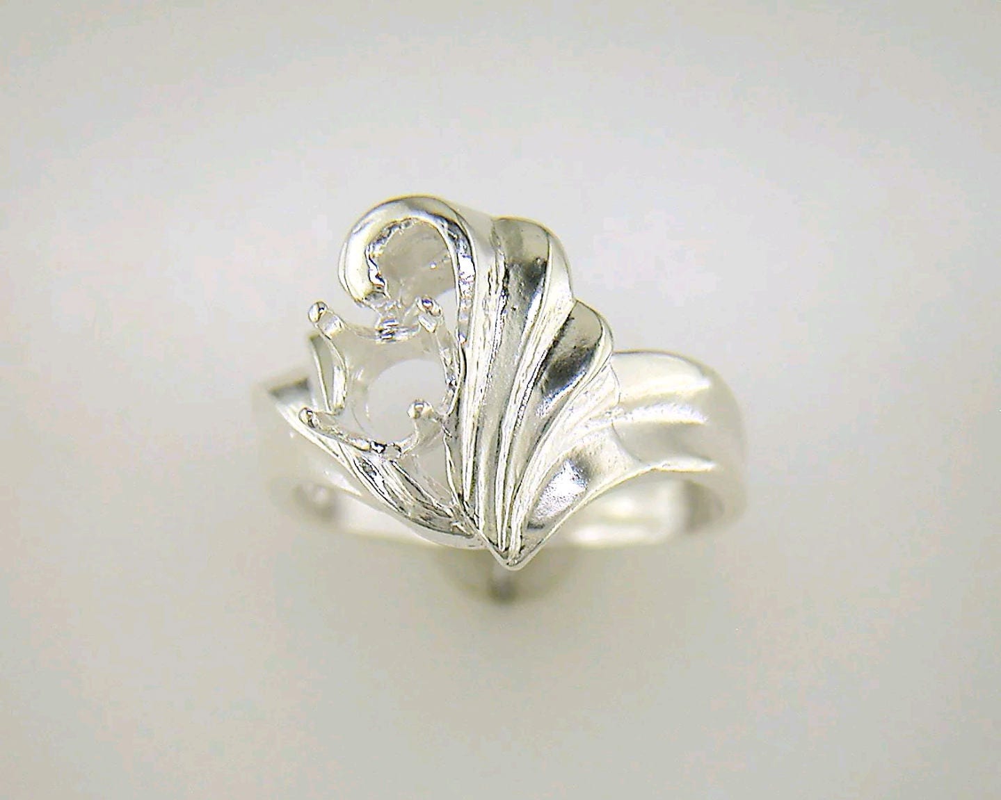 Solid Sterling Silver or 14kt Gold 6mm Round Fashion Pre-Notched Blank Ring - Size 7 (Setting 163 518/143 518) - Perfect for Jewelry Making, DIY Crafting & Gift Giving
