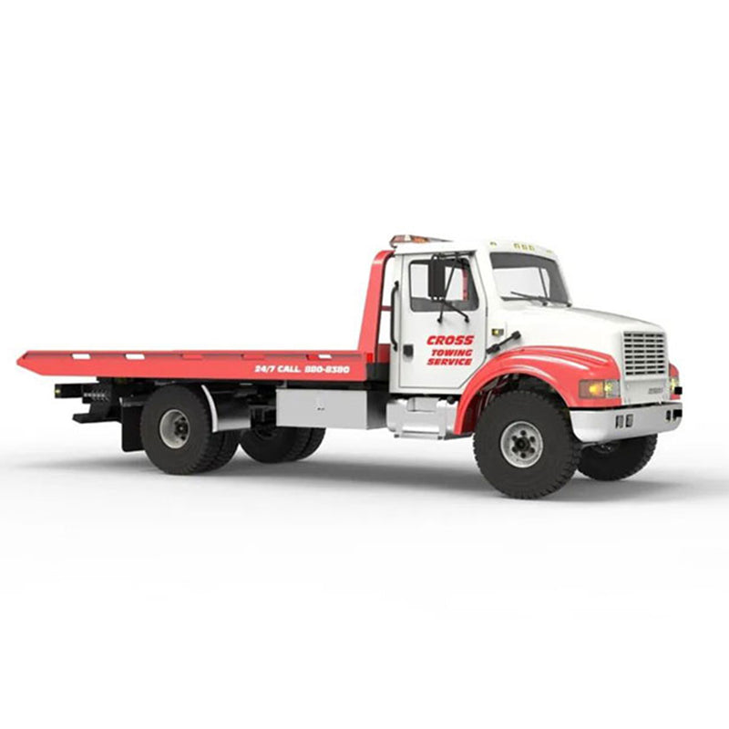 CrossRC WT4 1/10 Scale RC Road Rescue Vehicle - 4X2 Remote Control Wrecker Truck Model Kit (Unassembled & Unpainted) with 2-Speed Gearbox - Perfect for Off-Road Adventure & RC Car Enthusiasts