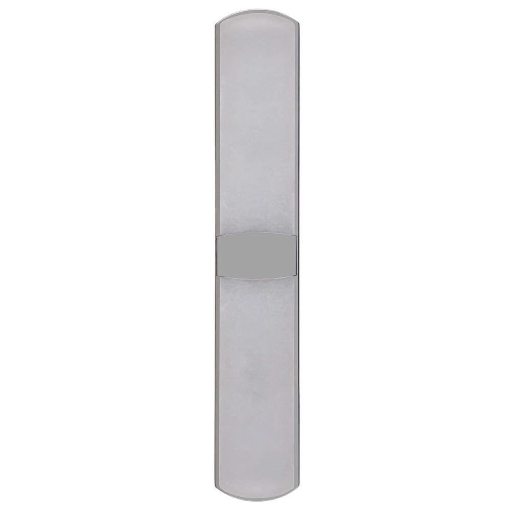 Lucinda Modern LED Wall Sconce Light Fixture - Polished Nickel Finish, Dimmable Indoor Lighting for Bedroom, Living Room, Hallway & Staircase